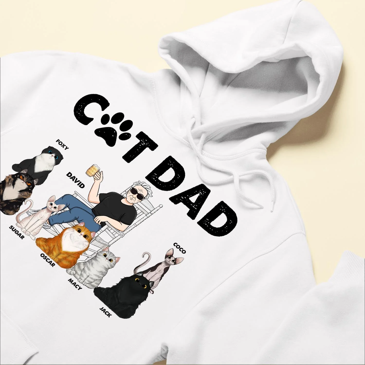 Cat Dad - Personalized Shirt - Birthday, Funny, Father's Day Gift For Husband, Dad, Grandpa, Cat Lover, Cat Owner - Image 6