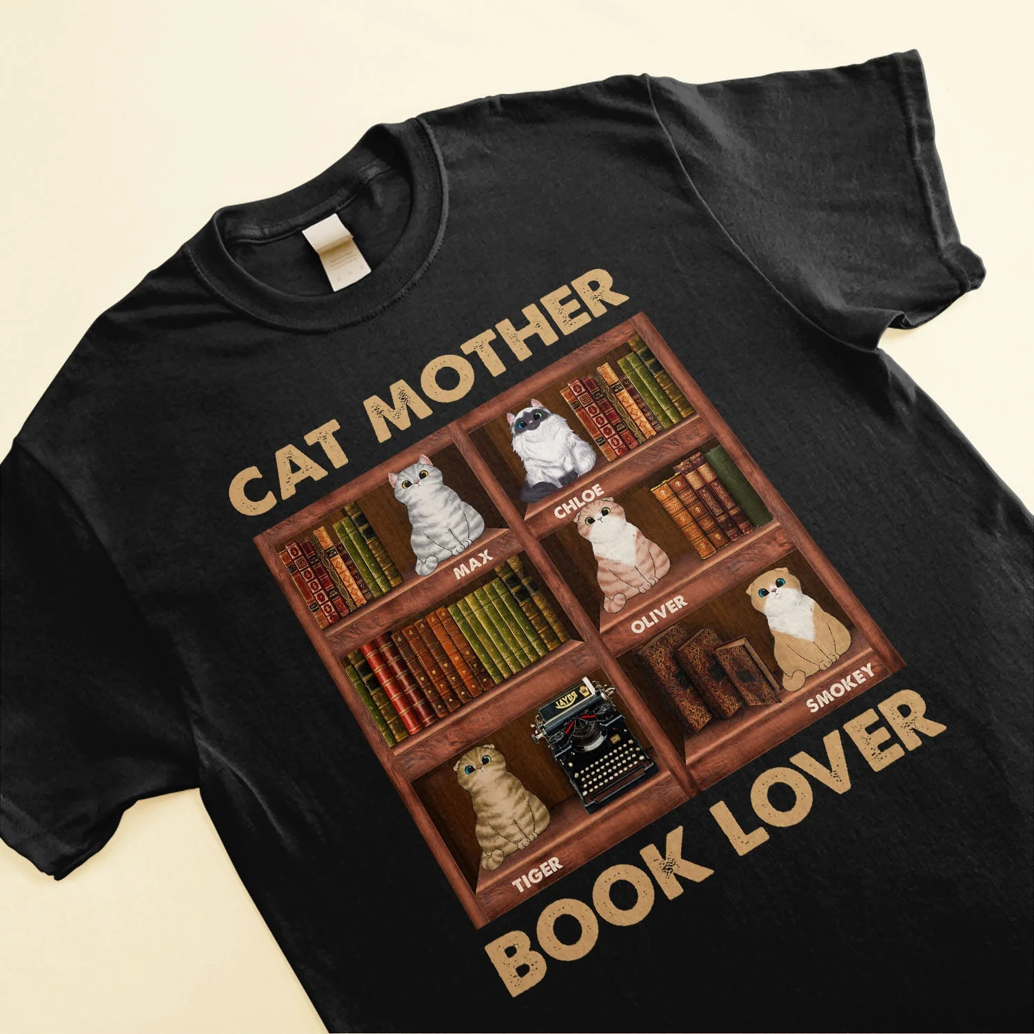 Cat Parents Book Lovers - Personalized Shirt - Birthday Gift For Cat Mom, Cat Dad - Image 3