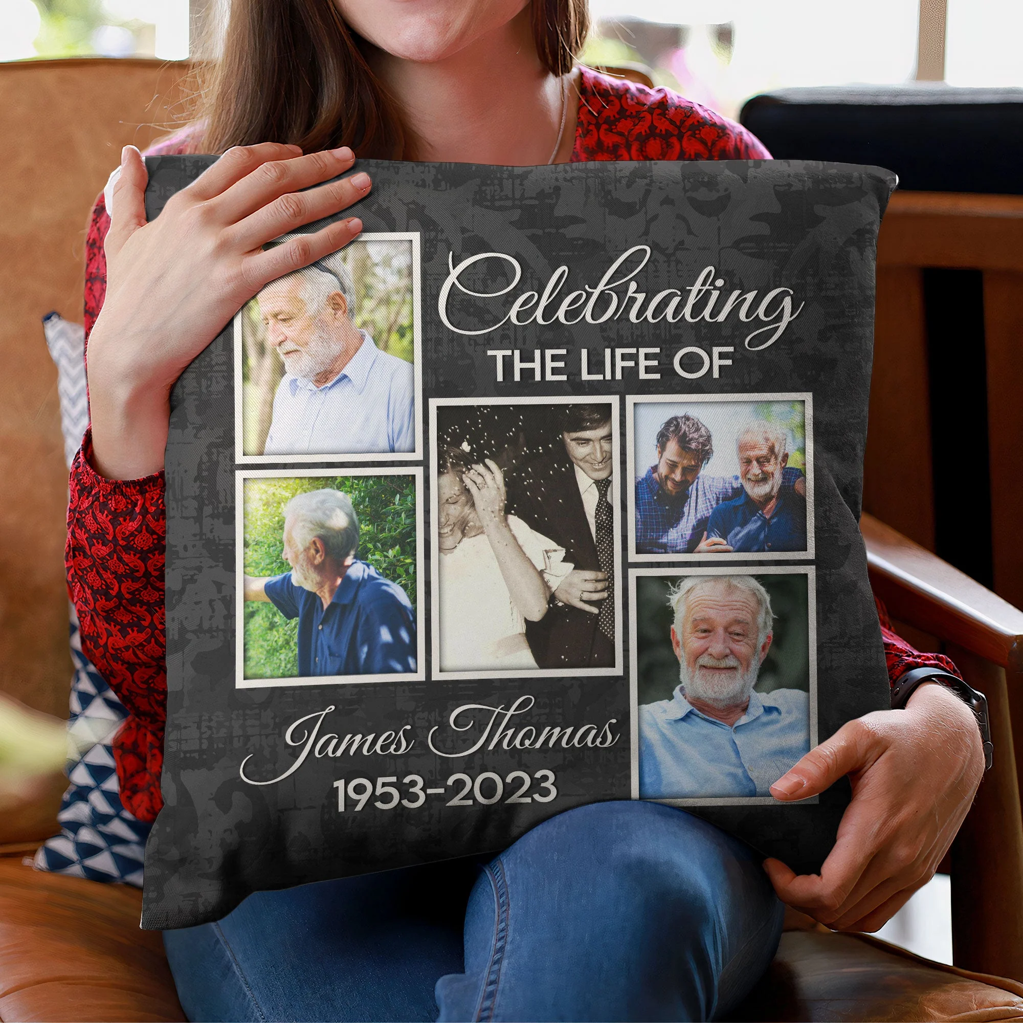 Celebrate A Life - Personalized Photo Pillow - Image 5