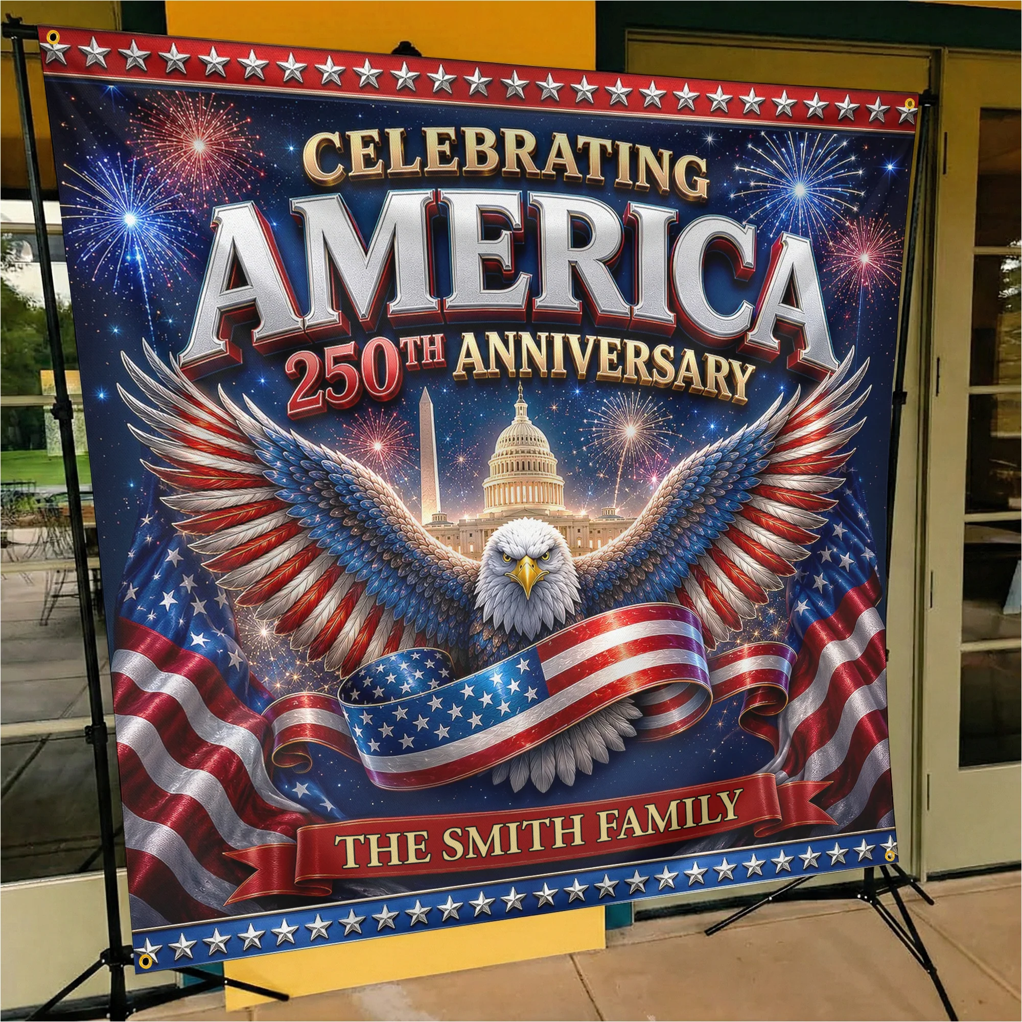 Celebrating 250Th Anniversary - Personalized Backdrop - Image 5