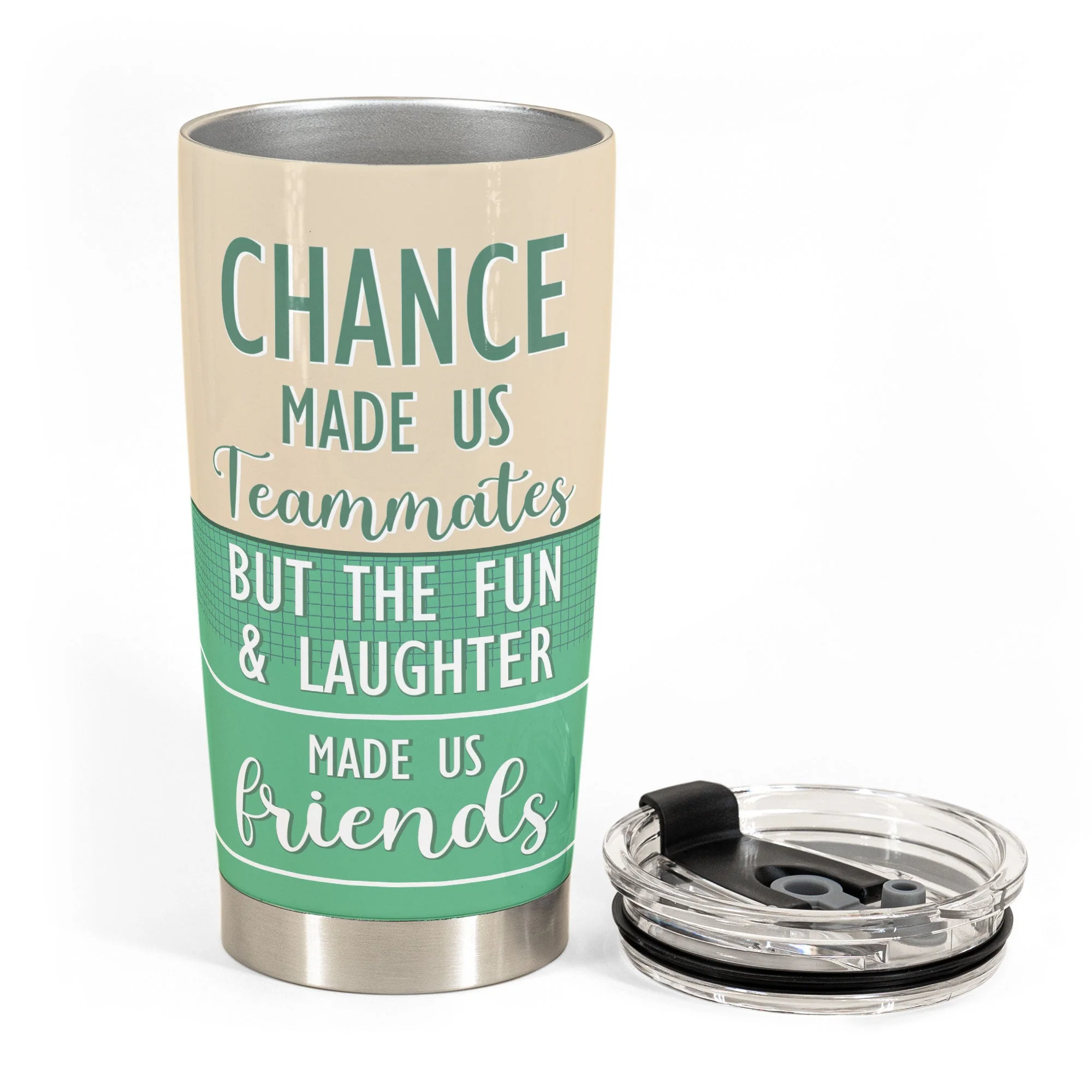 Chance Made Us Teammates - Personalized Tumbler Cup - Image 3