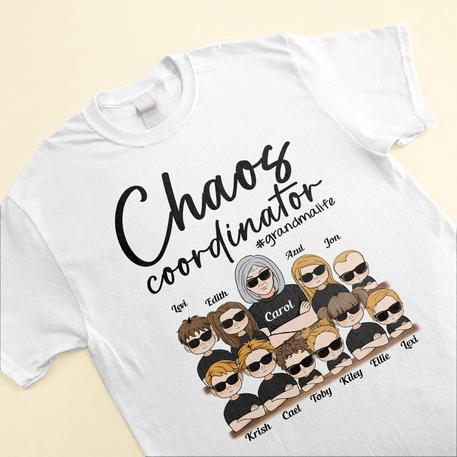 Chaos Coordinator - Personalized Shirt - Birthday, Mother's Day, Funny Gift For Mom, Mother, Grandma, Nana, Mimi - Image 3