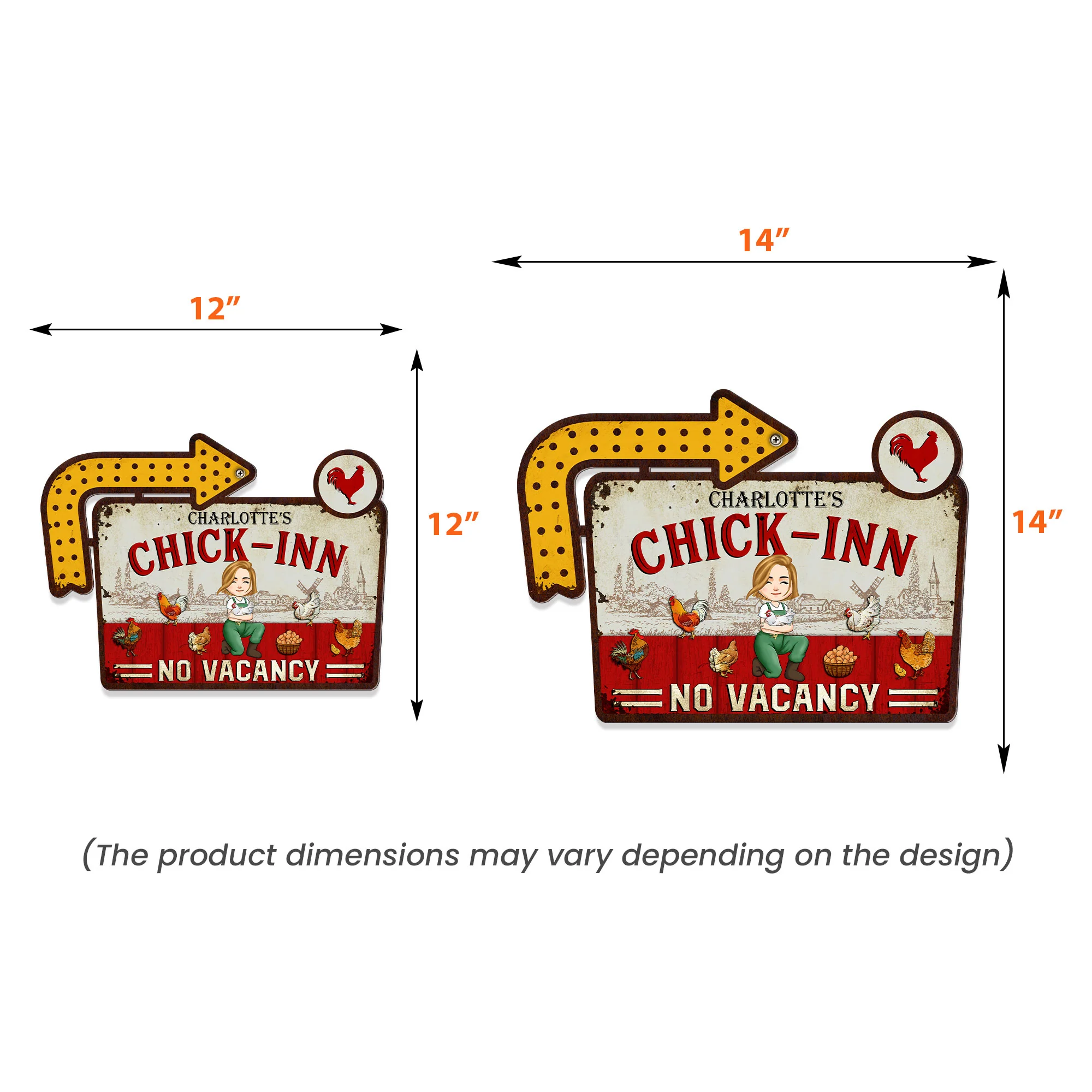 Chick-Inn - Personalized Metal Sign - Image 5
