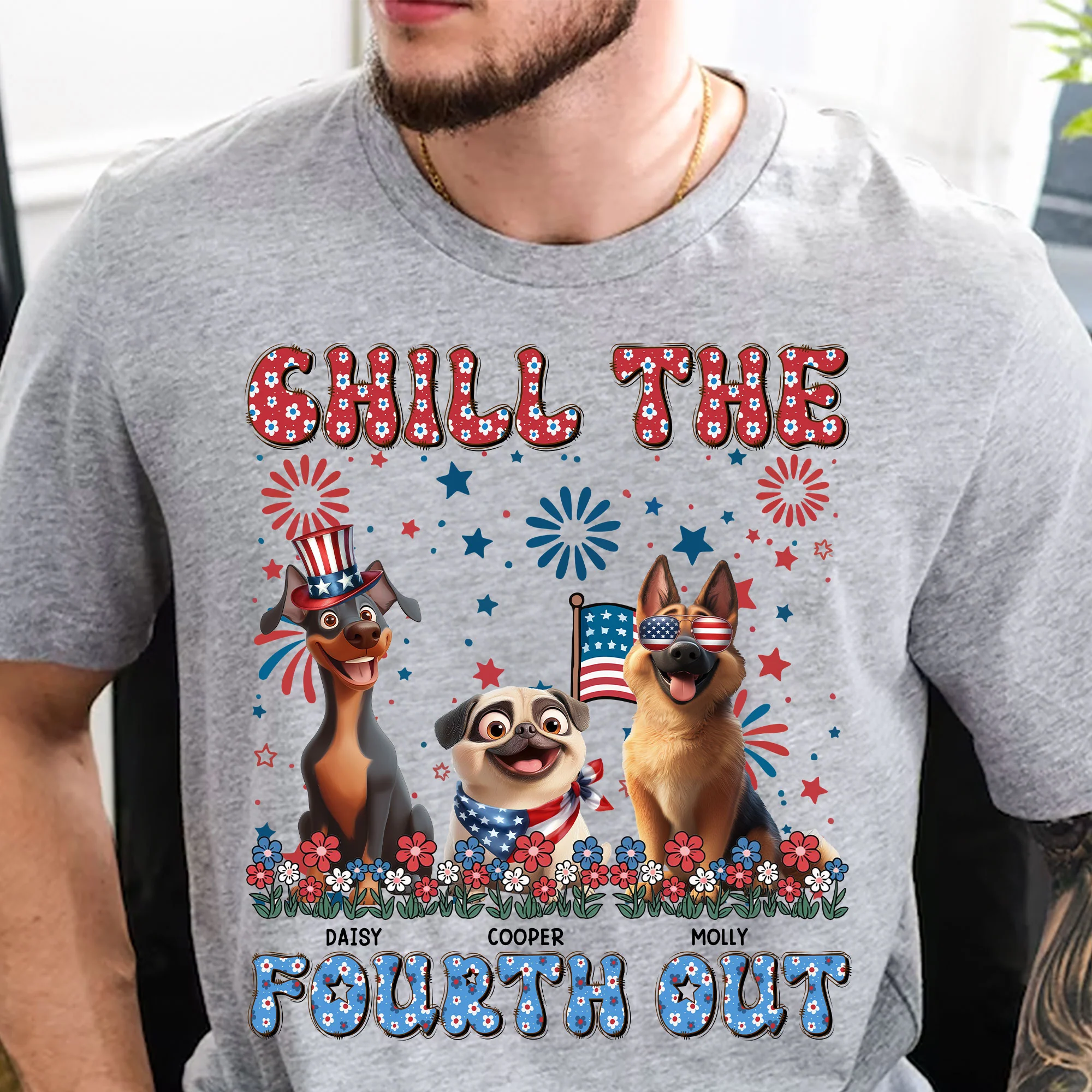 Chill The 4Th Out - Personalized Shirt - Image 2