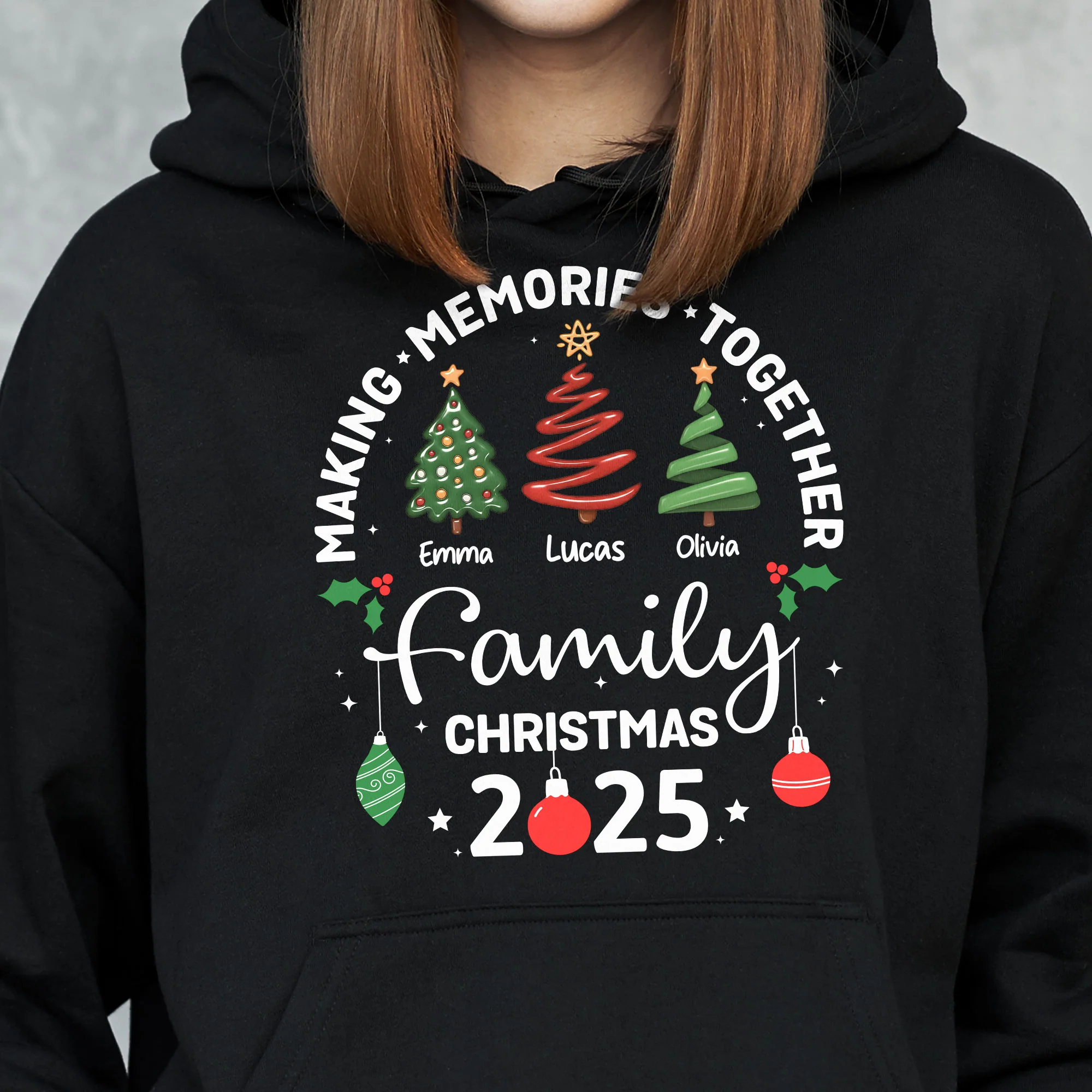 Christmas Family, Christmas Crew, Matching Outfit - Personalized Shirt - Image 7