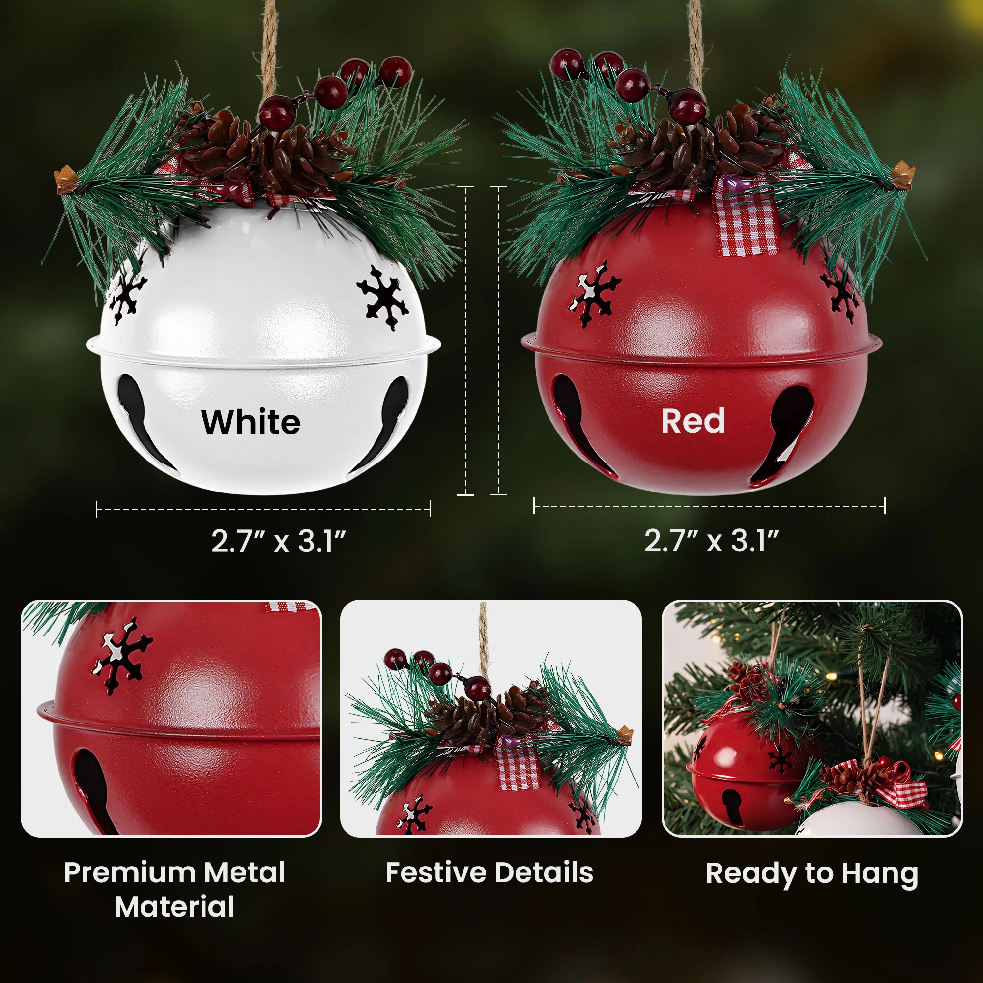 Christmas Gift - Personalized Jingle Bell Ornament - Image 5