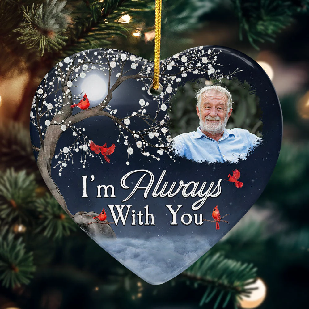 Christmas Ornaments I'm Always With You - Personalized Ceramic Ornament - Image 5