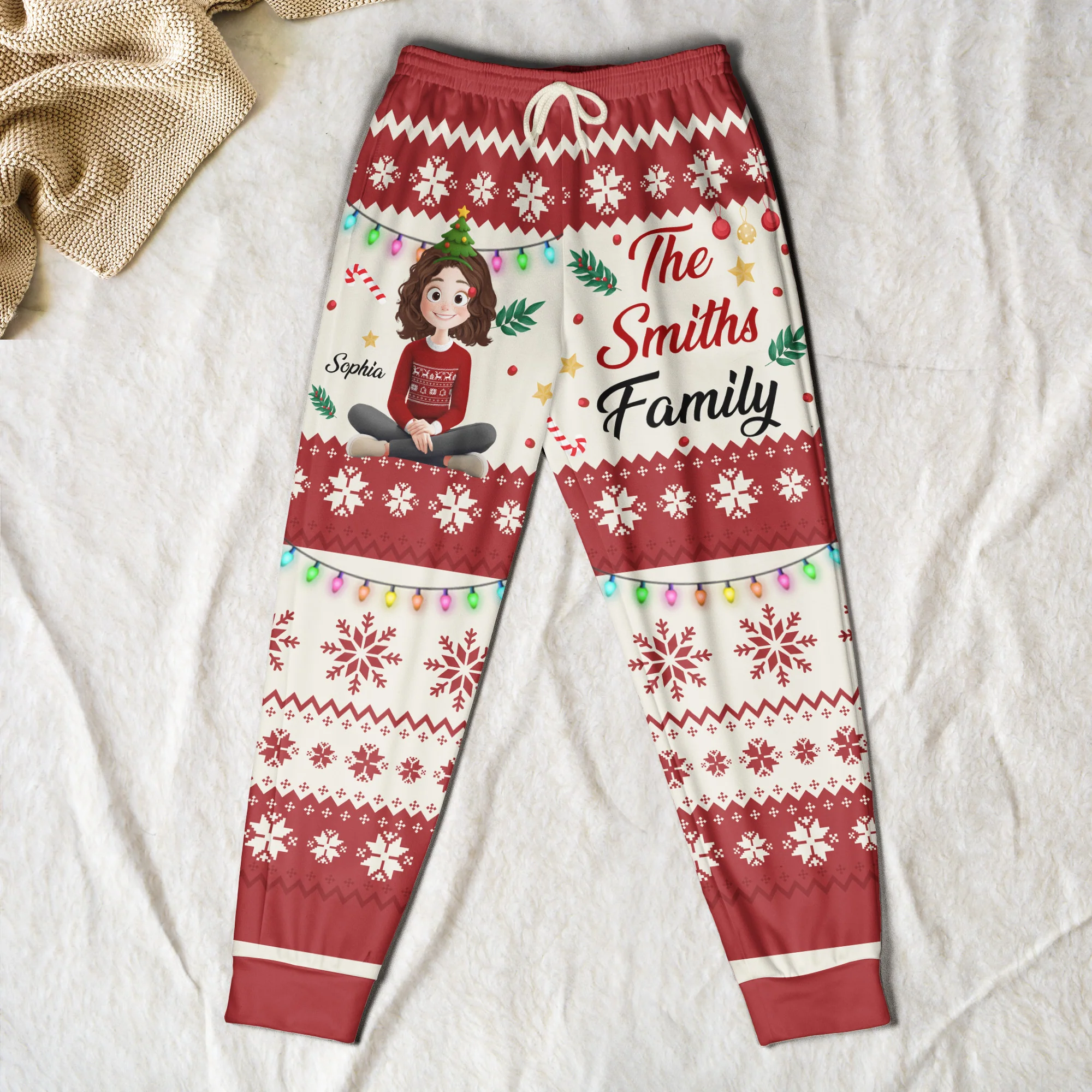 Christmas Our Family - Personalized Sweatpants - Image 2