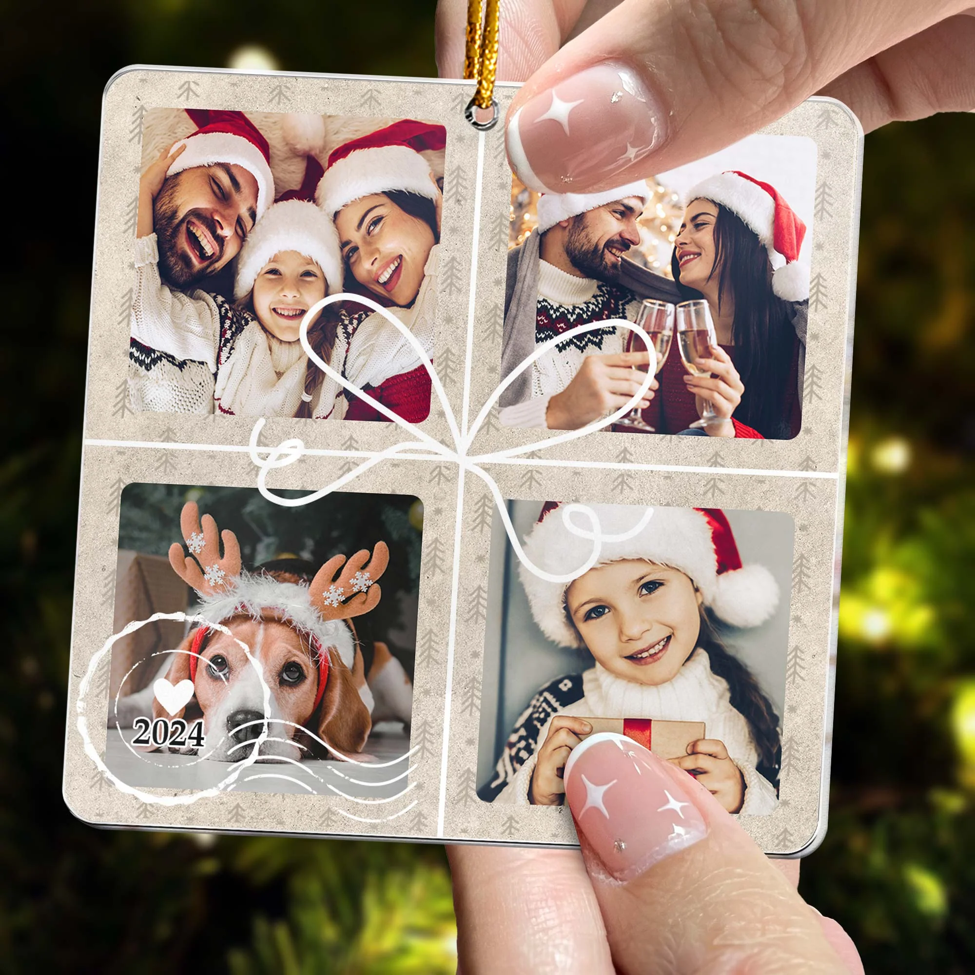 Christmas Special Delivery - Personalized Acrylic Photo Ornament - Image 4