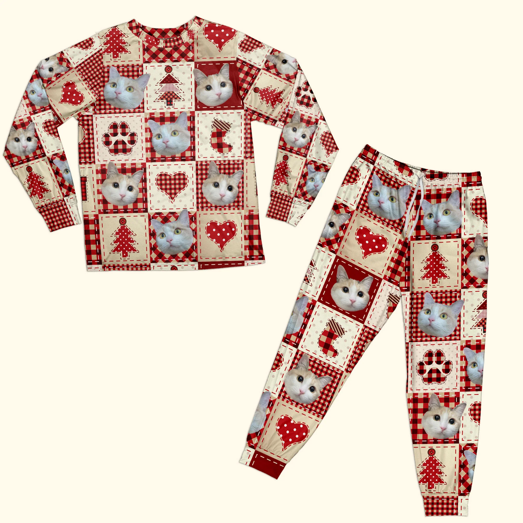 Christmas Ugly Pet Pajamas - Personalized Photo Pajama Set - Image 5