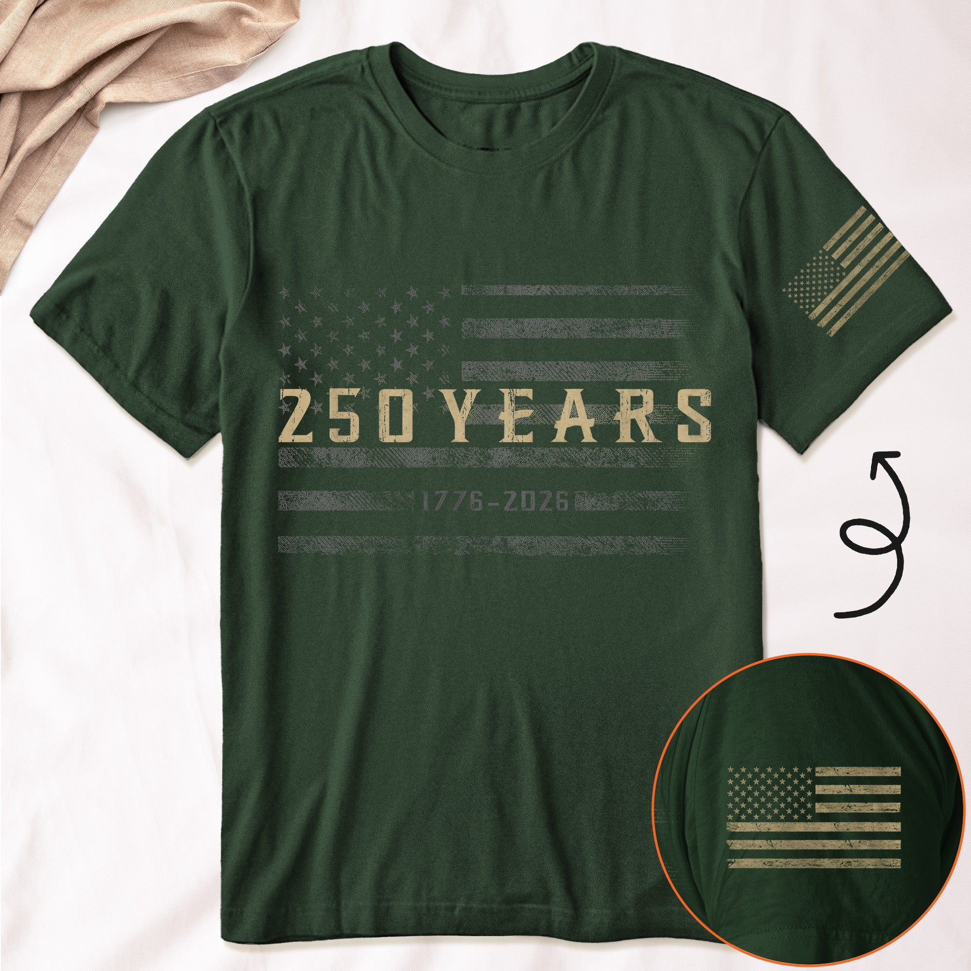 Classic Design 250 Years Of Freedom - Shirt - Image 2