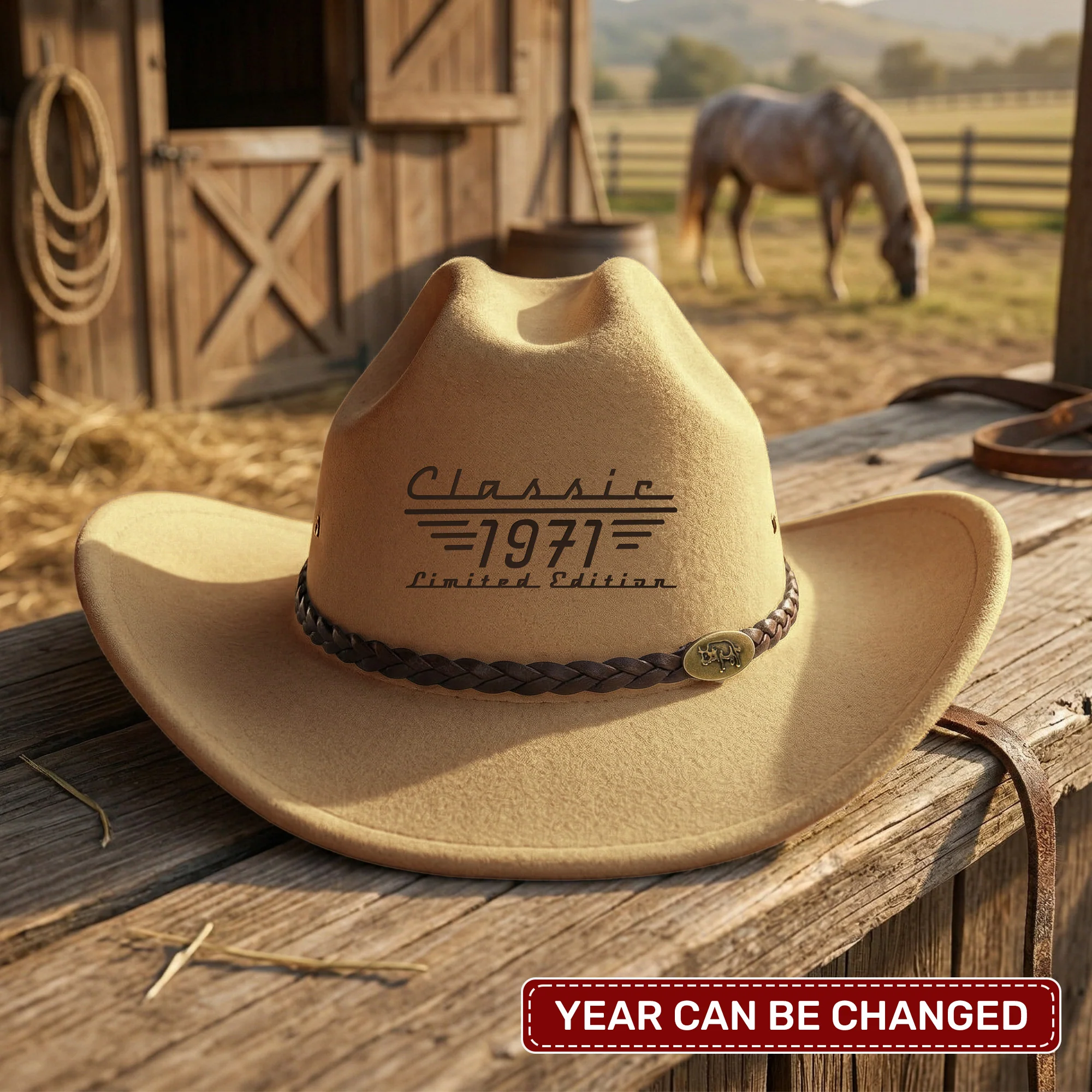 Classic Limited Edition - Birthday Gift, Father's Day Gift For Him, Dad, Husband, Grandpa - Personalized Cowboy Hat - Image 5