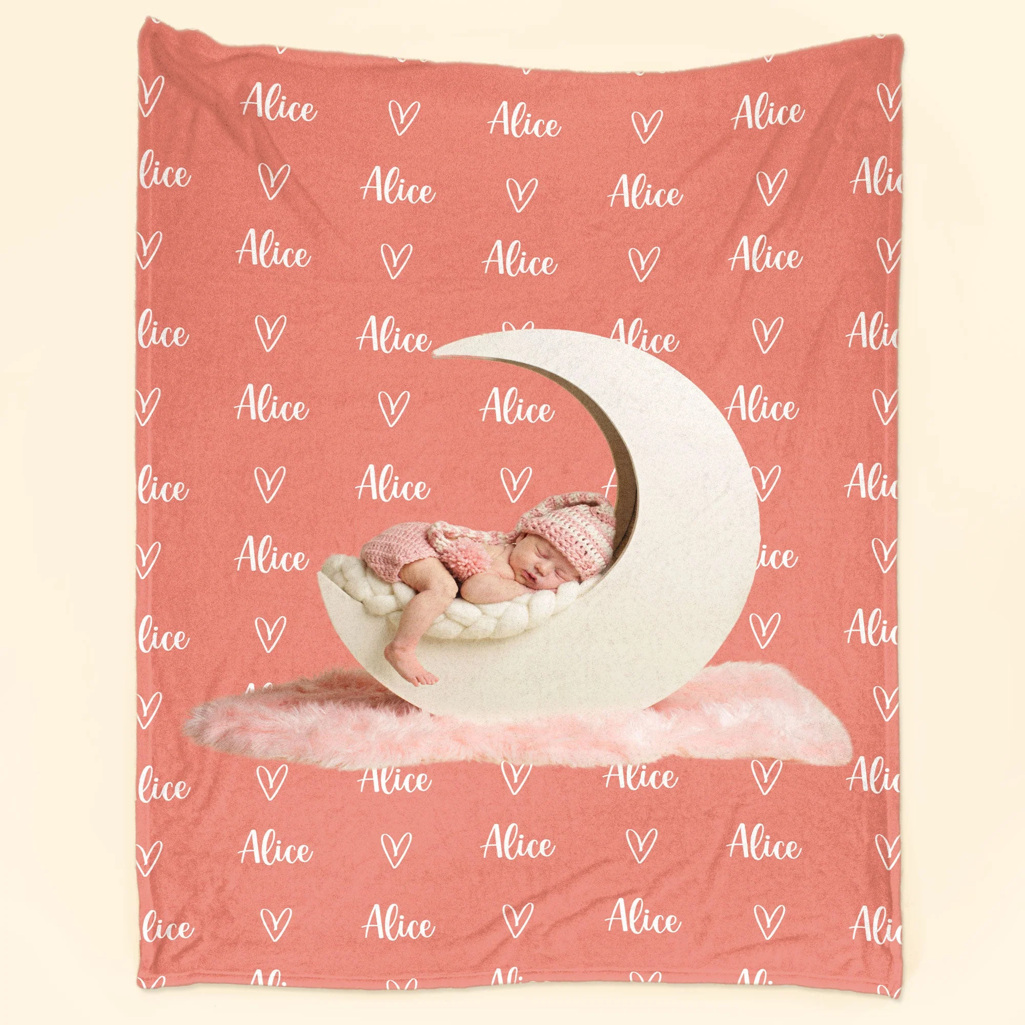 Personalized Name And Photo Blanket For Baby - Personalized Photo Blanket - Image 2