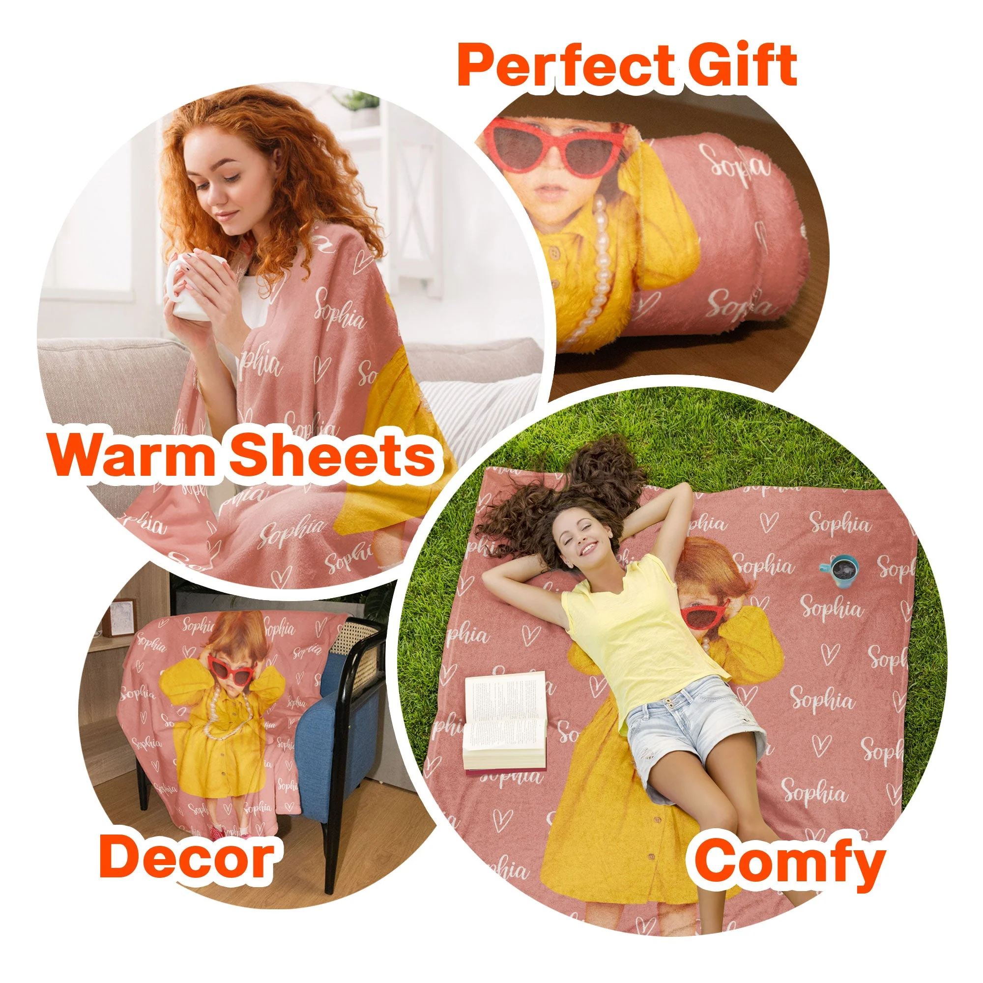 Personalized Name And Photo Blanket For Kids - Personalized Baby Photo Blanket - Image 7