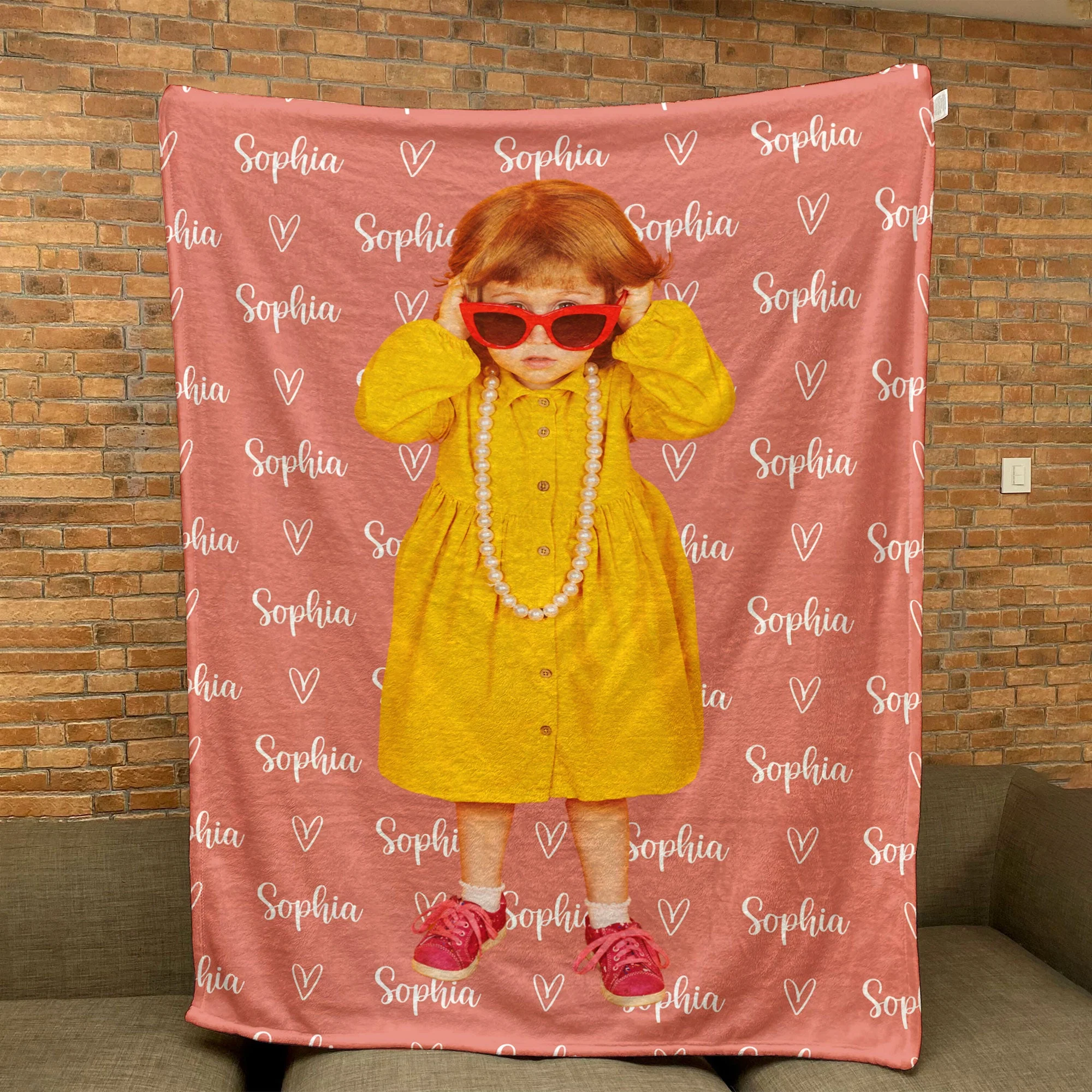 Personalized Name And Photo Blanket For Kids - Personalized Baby Photo Blanket - Image 8