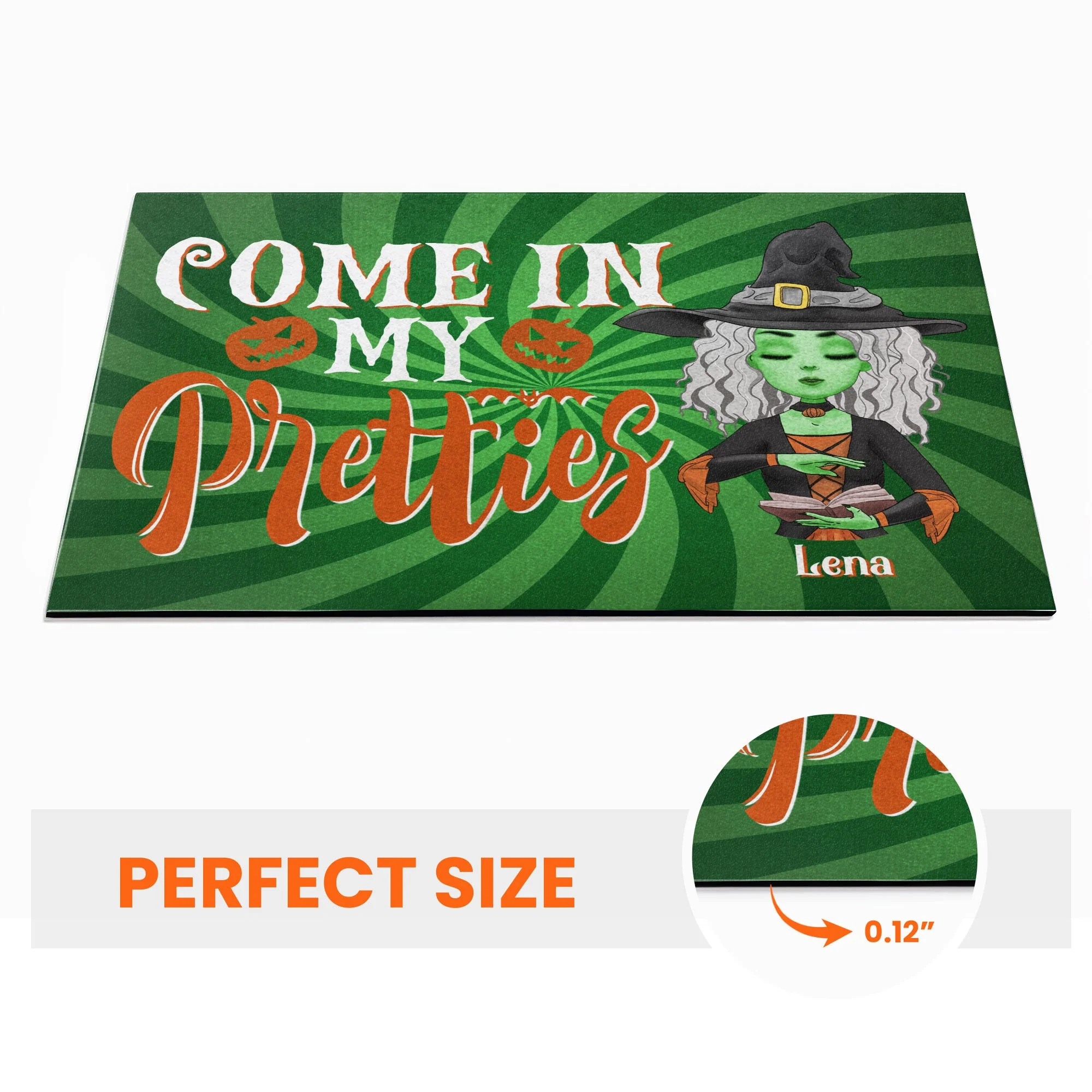 Come In My Pretties - Personalized Doormat - Halloween Gift For Witches, Witch Craft - Grimoire - Image 4