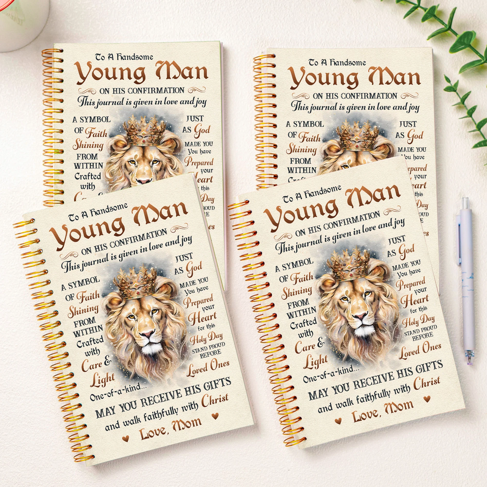 Confirmation Gifts For Son, Daughter, Grandson, Granddaughter - Personalized Journal - Image 3