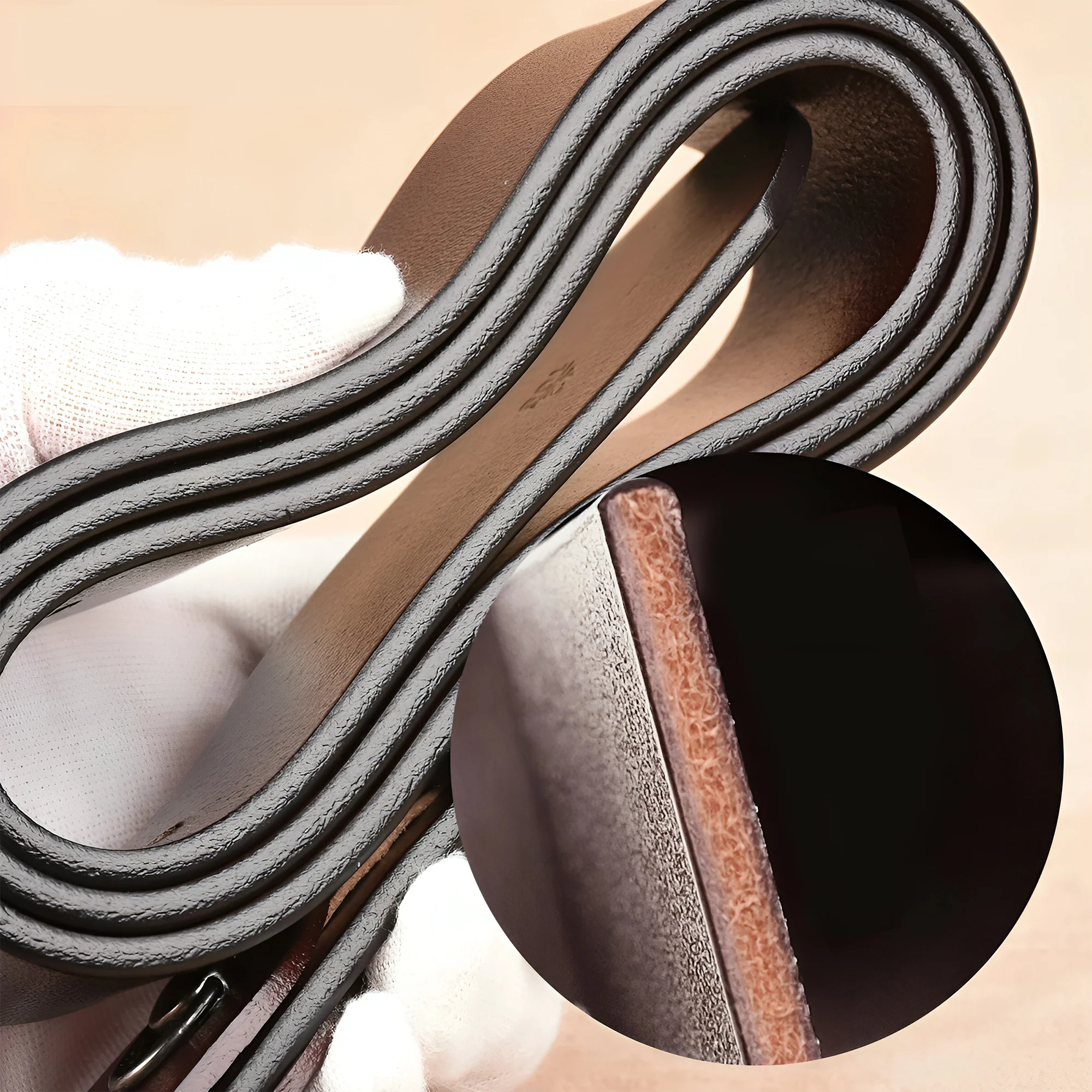 Congrats On Being My Bestie You Lucky B*tch - Personalized Women Leather Belt - Image 4
