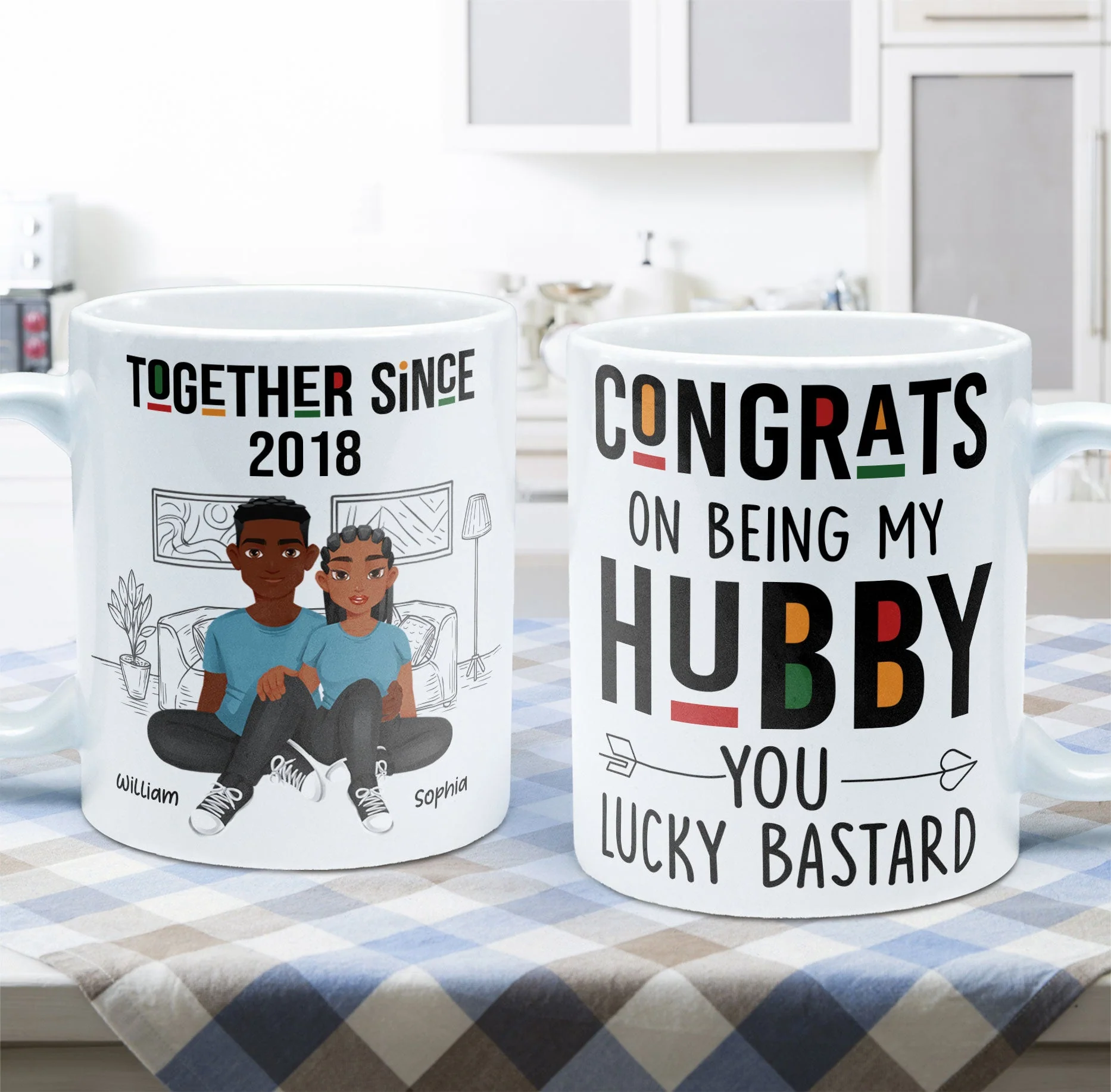 Congrats On Being My Hubby - Personalized Mug - Image 3