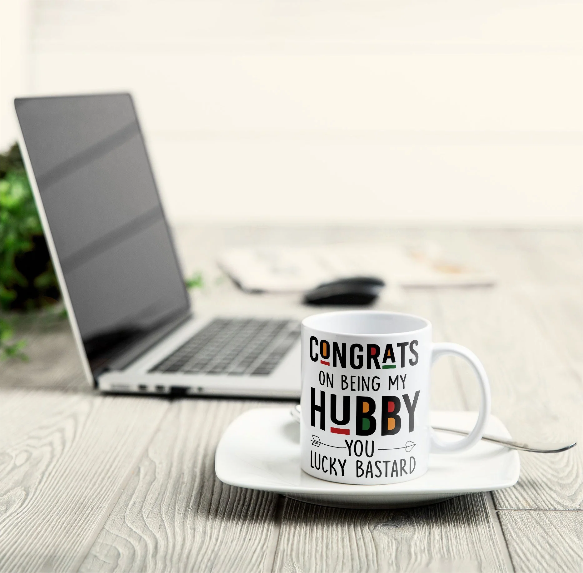 Congrats On Being My Hubby - Personalized Mug - Image 7