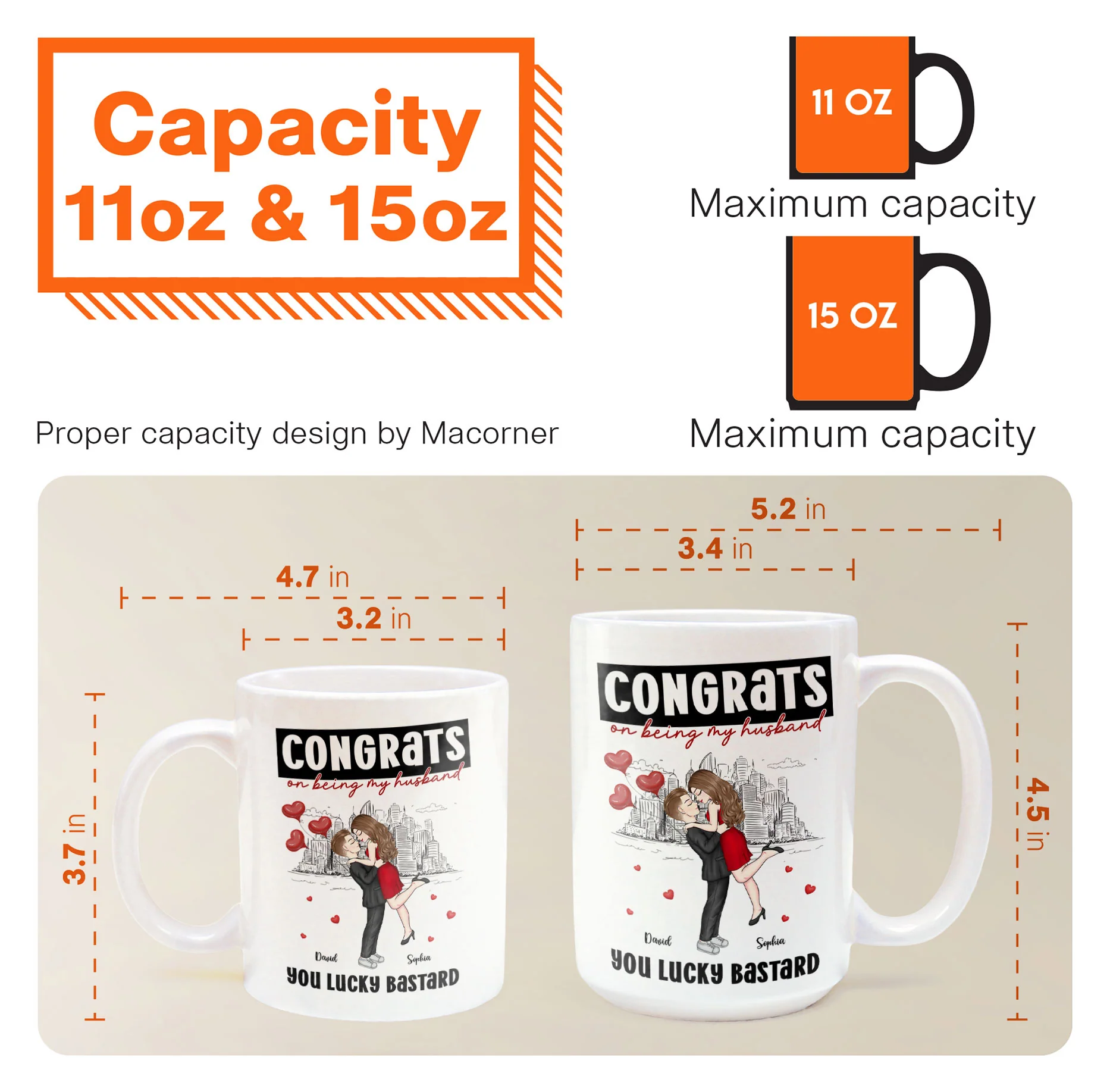 Congrats On Being My Husband - Personalized Mug - Image 7
