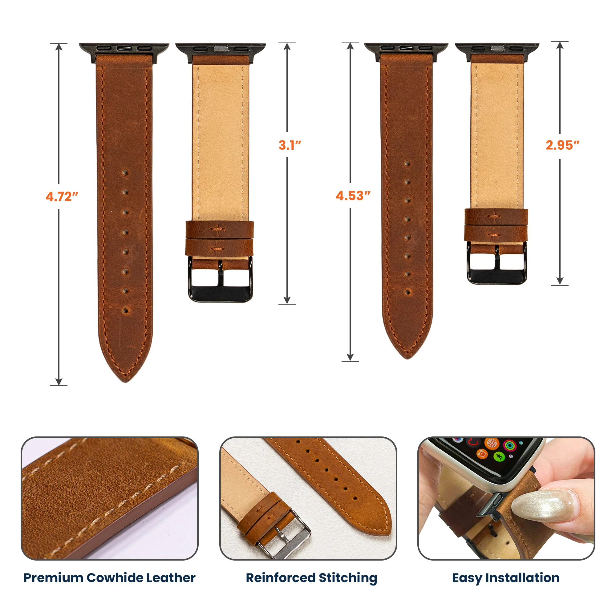 Congrats On Being My Husband You Lucky Bastard - Personalized Watch Band - Image 6