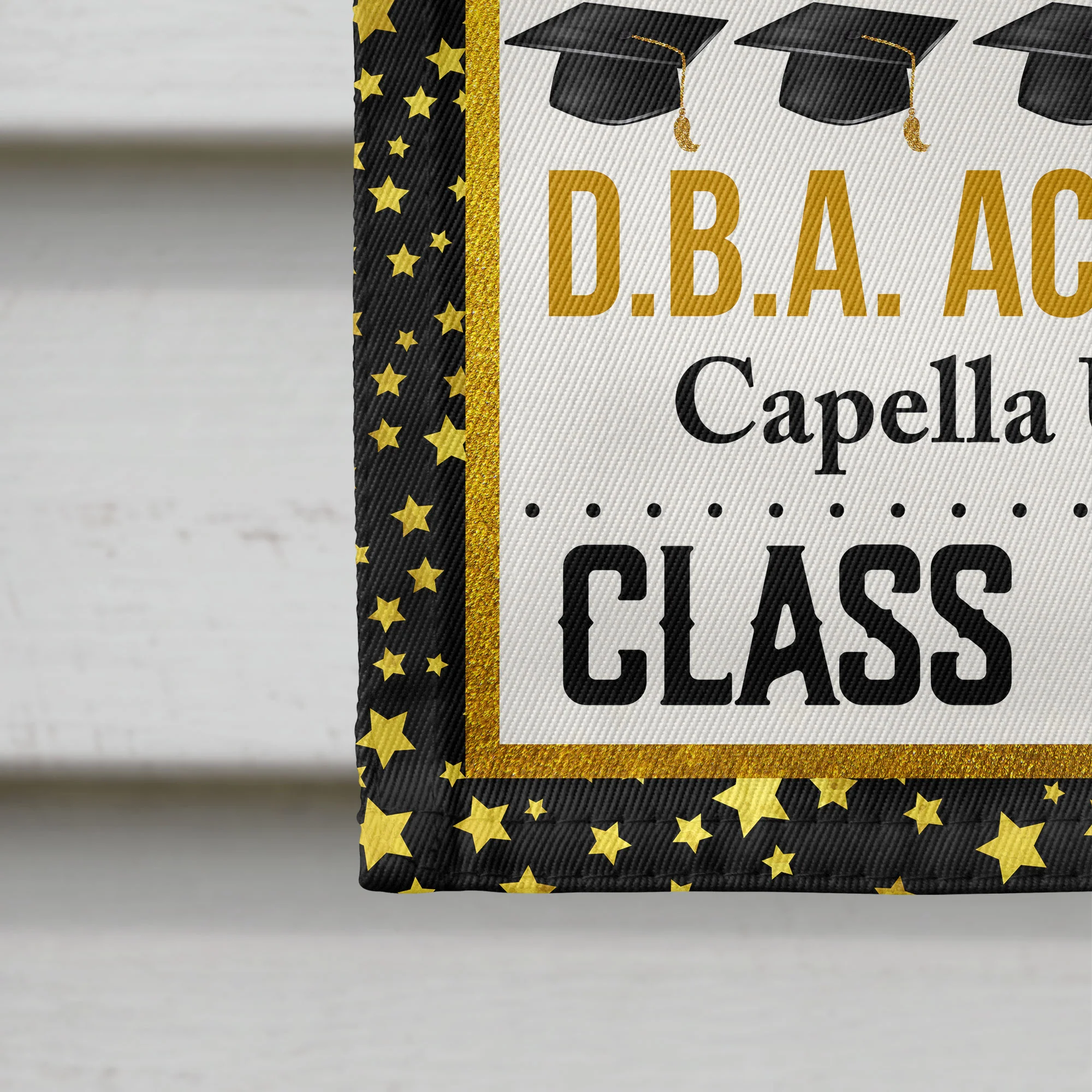 Congratulation Graduates - Personalized Photo Flag - Image 4