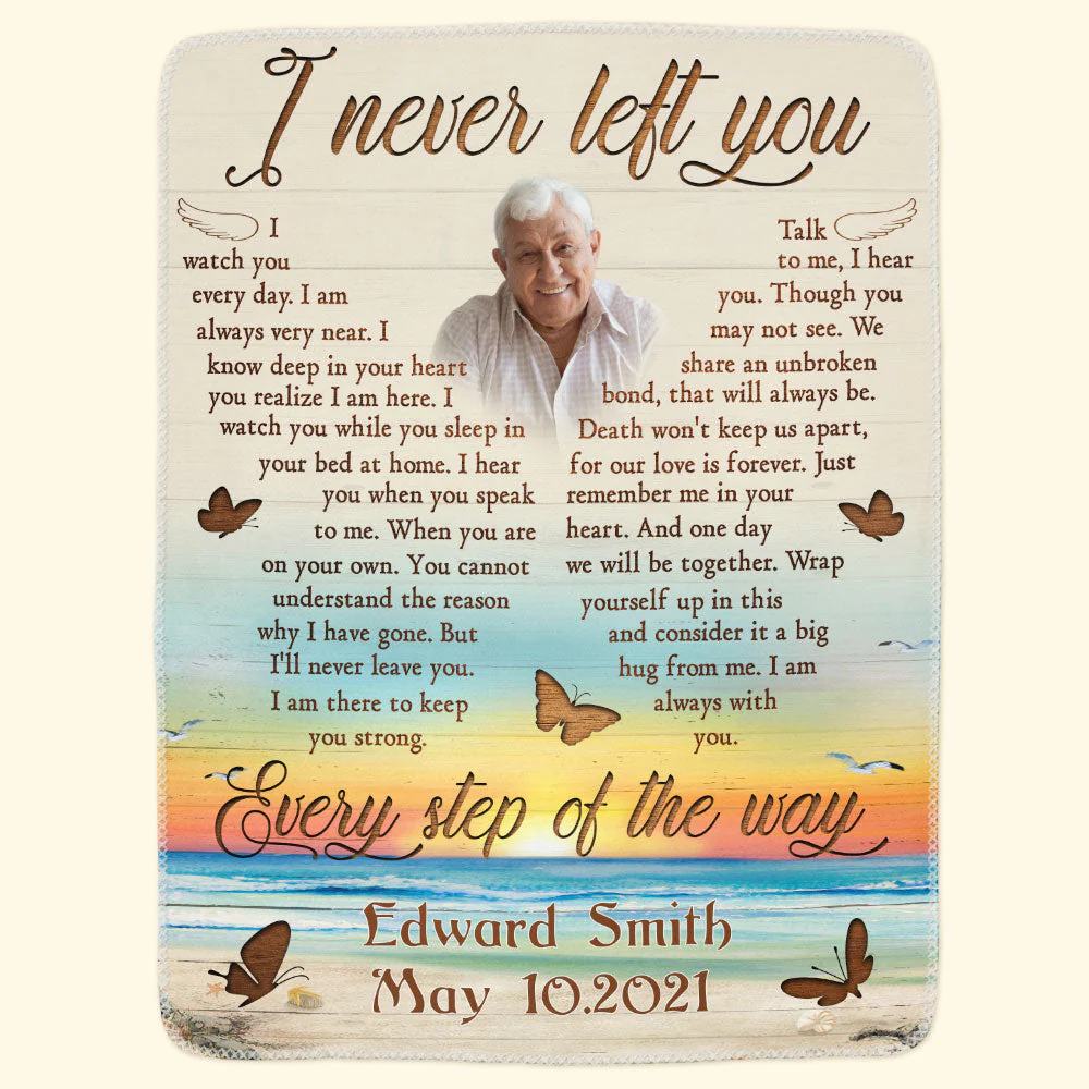 Consider This Blanket A Big Hug From Heaven - Personalized Memory Blanket - Image 3