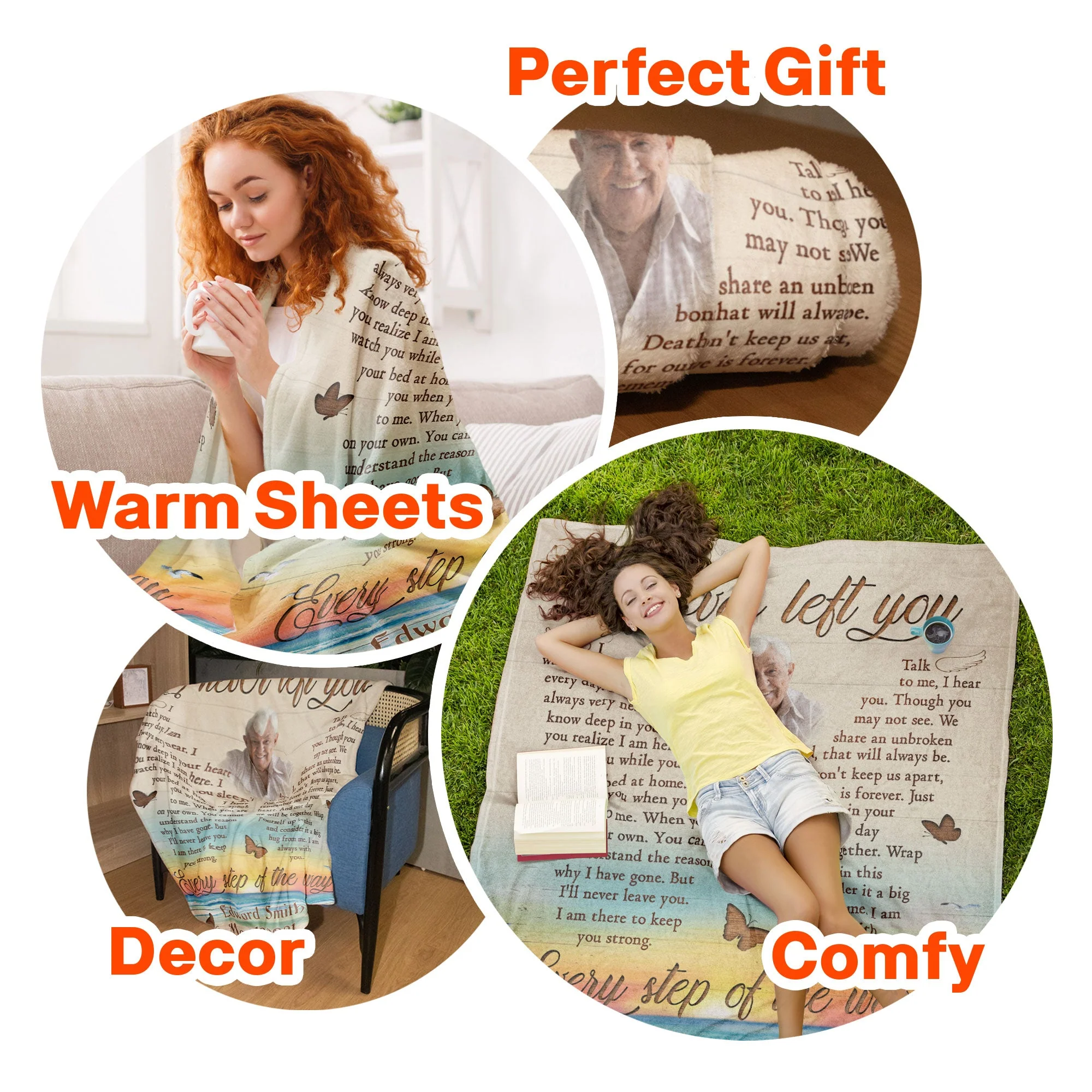 Consider This Blanket A Big Hug From Heaven - Personalized Memory Blanket - Image 6