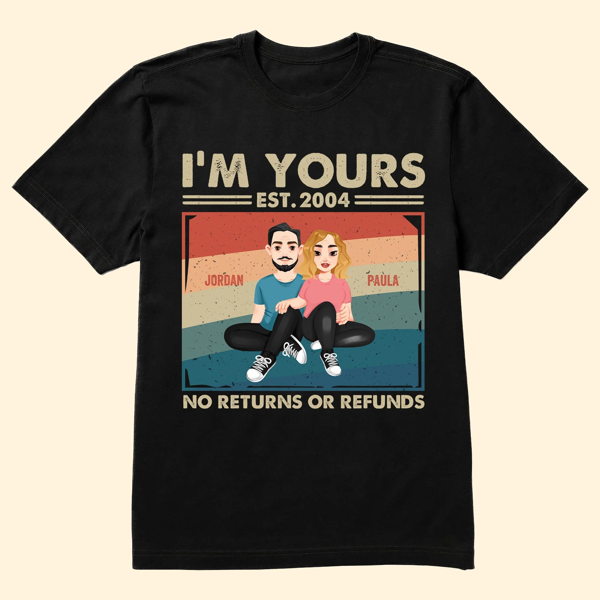 Couple Gift I'm Yours No Returns Or Refunds - Personalized Shirt - Image 2