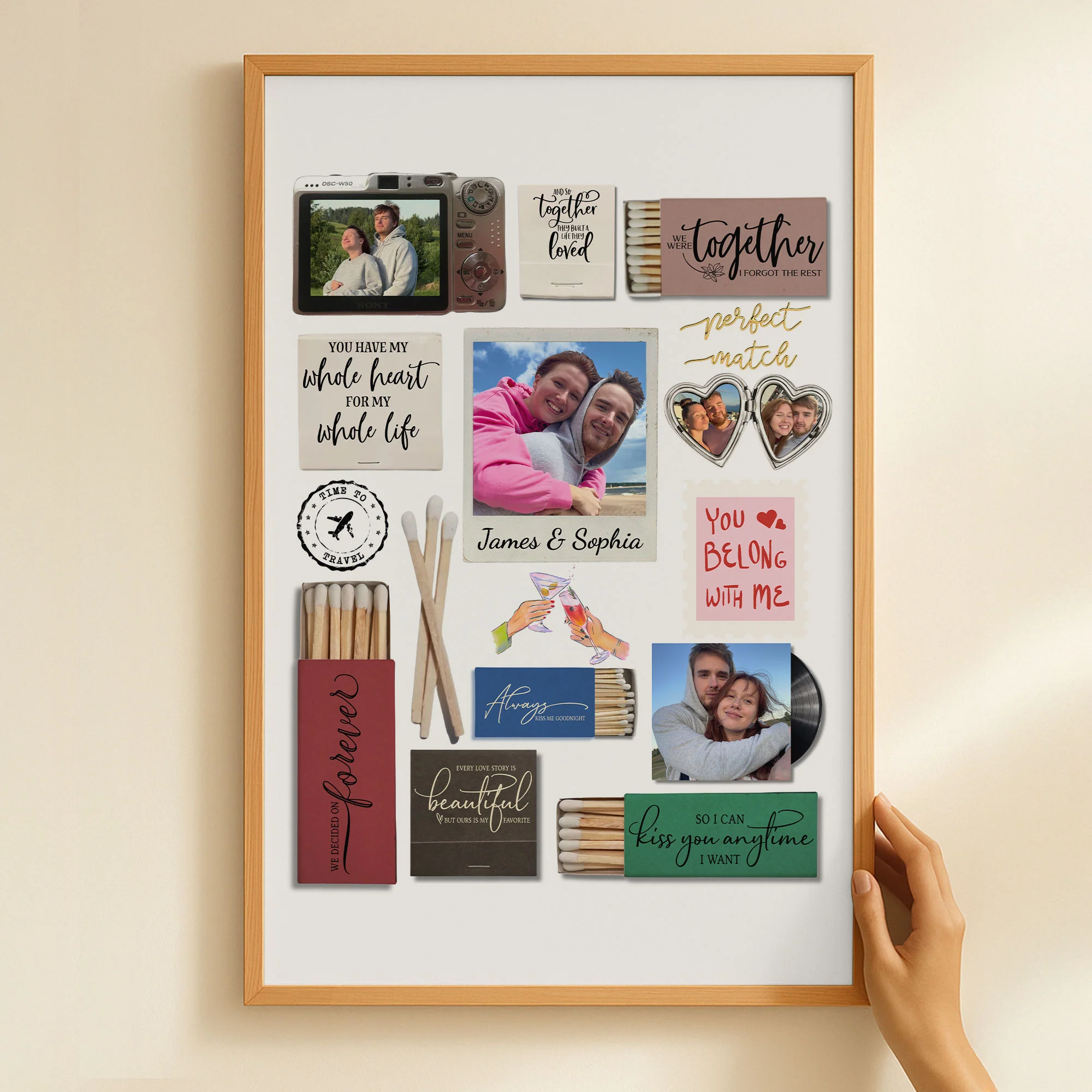 Couple Happy Moment - Match Box Style - Personalized Photo Poster - Image 4