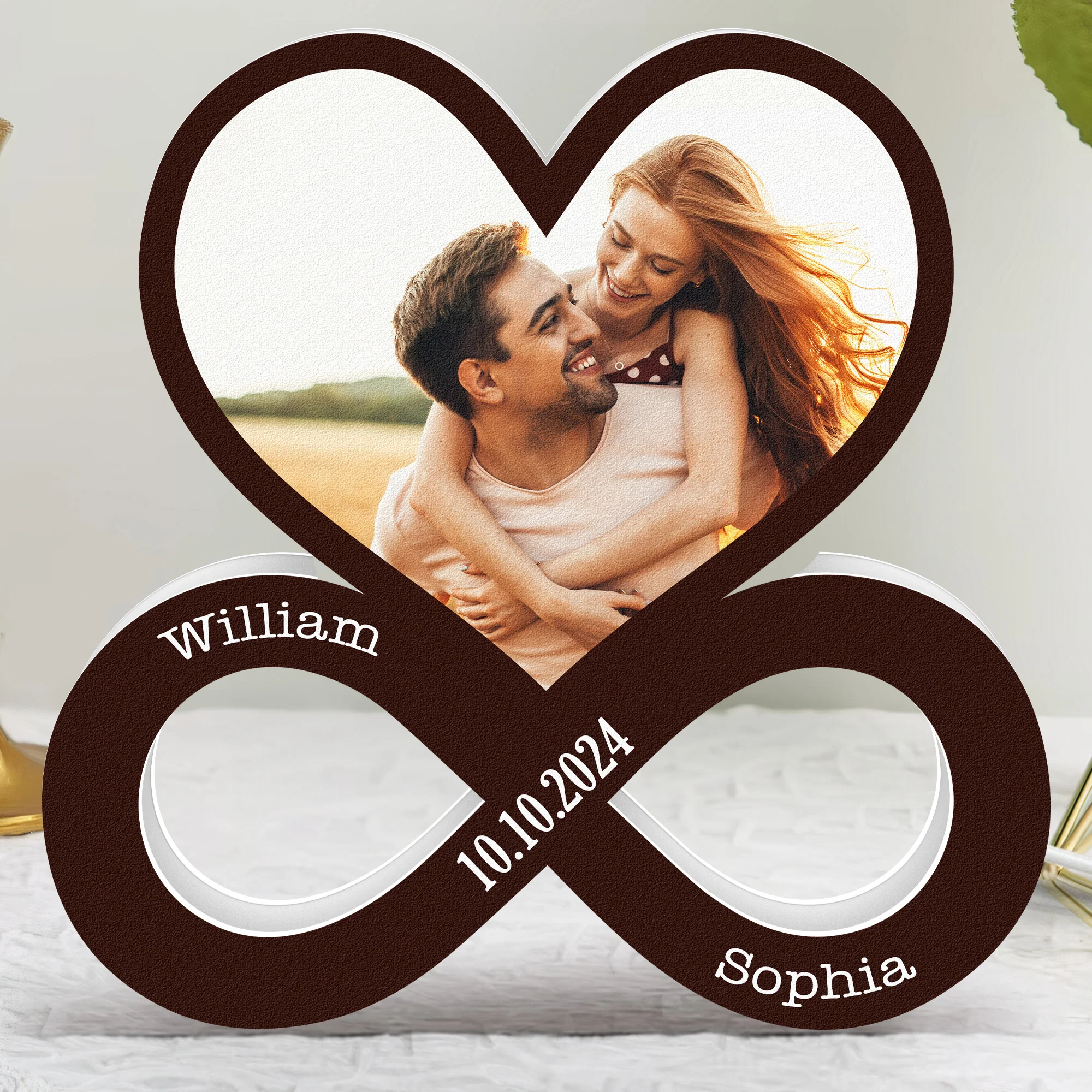 Couple Heart Infinity - Personalized Photo Light Box - Image 4