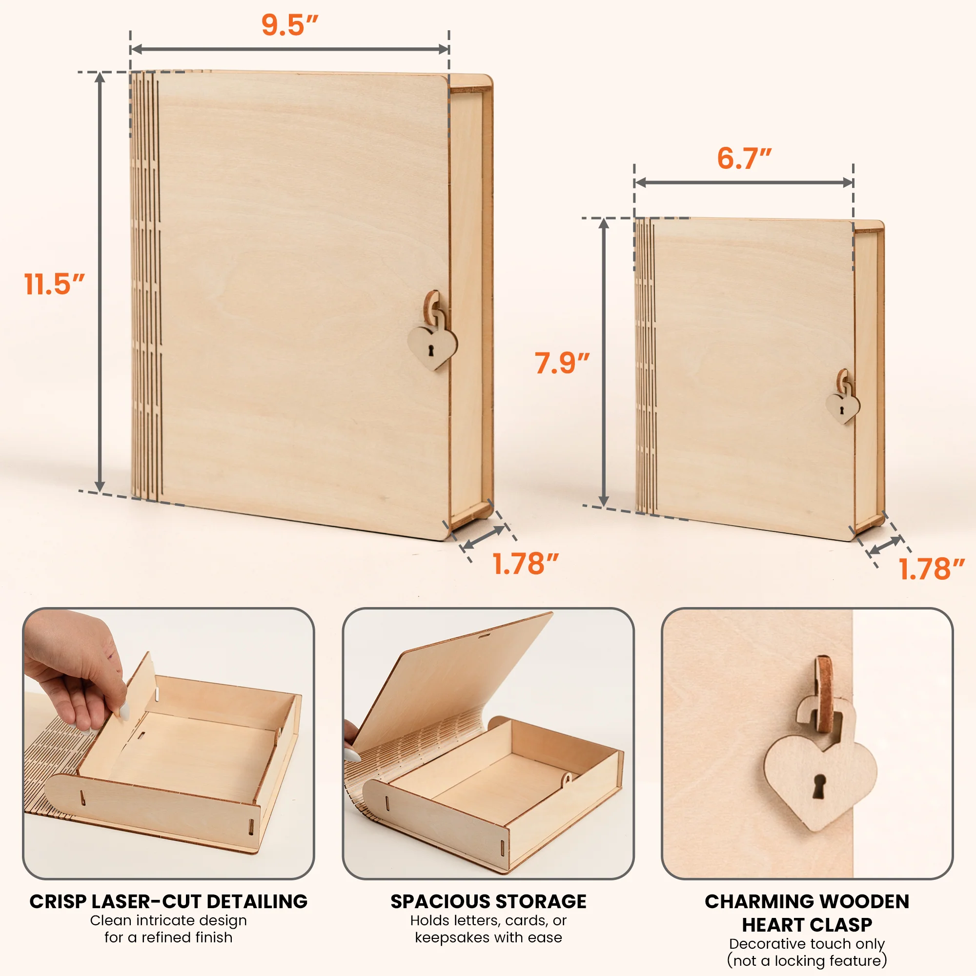 Crystal Magic Gems - Personalized Wooden Book Box - Image 8