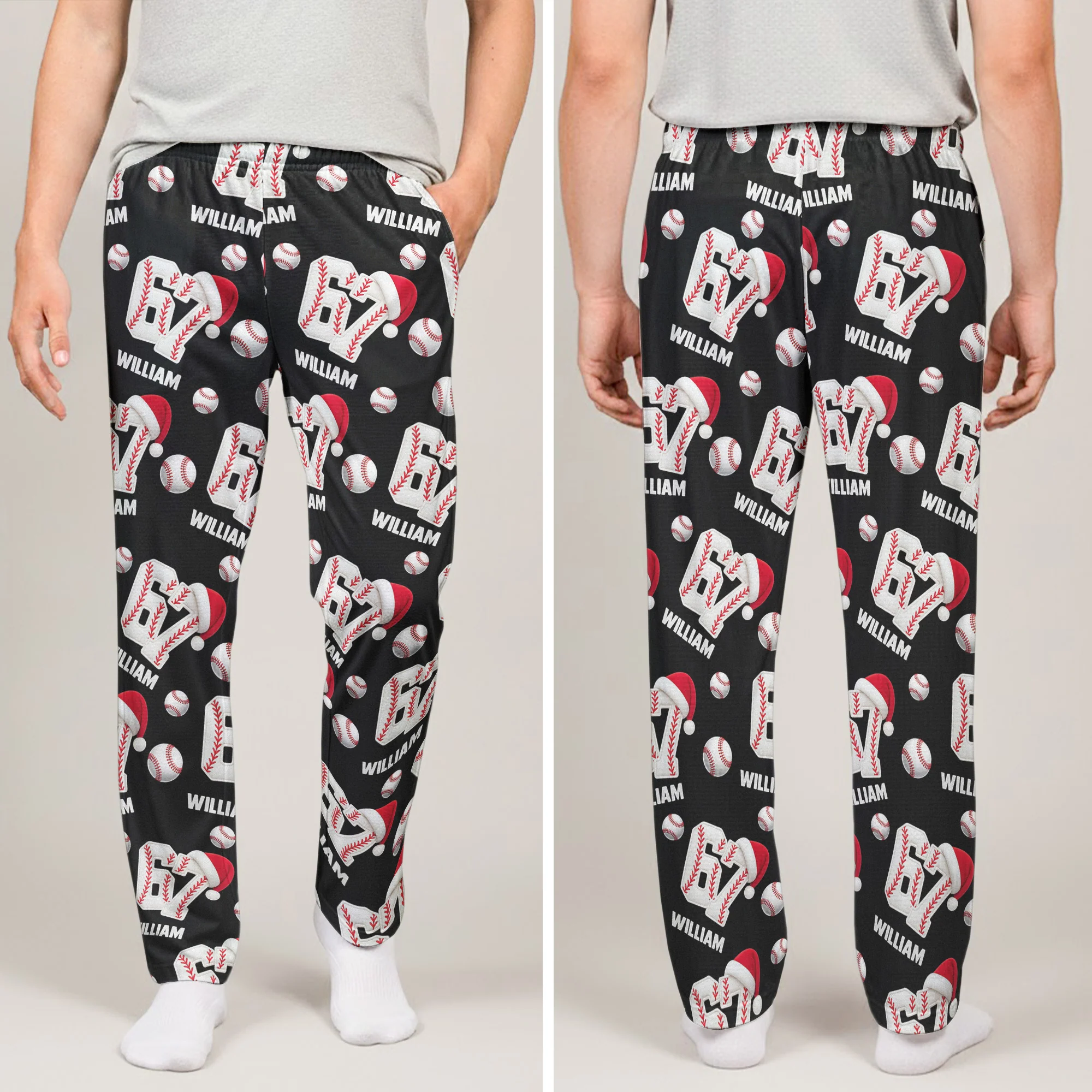 Custom 67 Slang Meme For Sport Lovers Kids Teenagers & Adults - Personalized Sweatpants, Lounge Pants With Pockets - Image 3