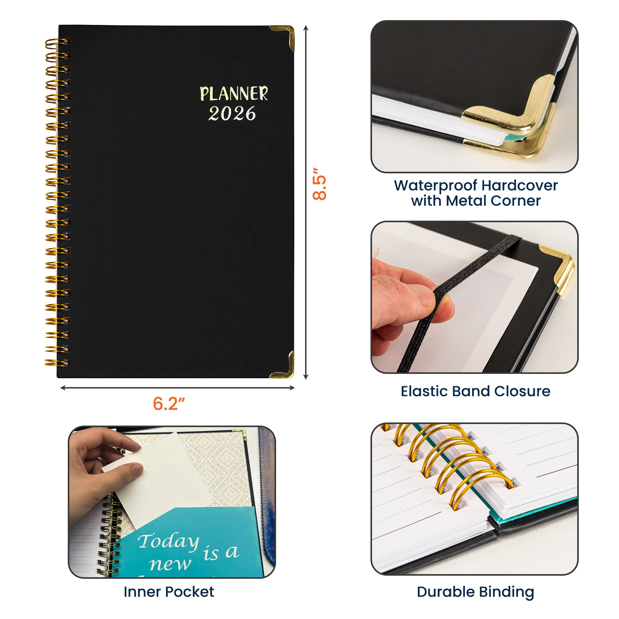 Custom Birth Flower Bullet Goal Planner - Personalized 2026 Planner - Image 7