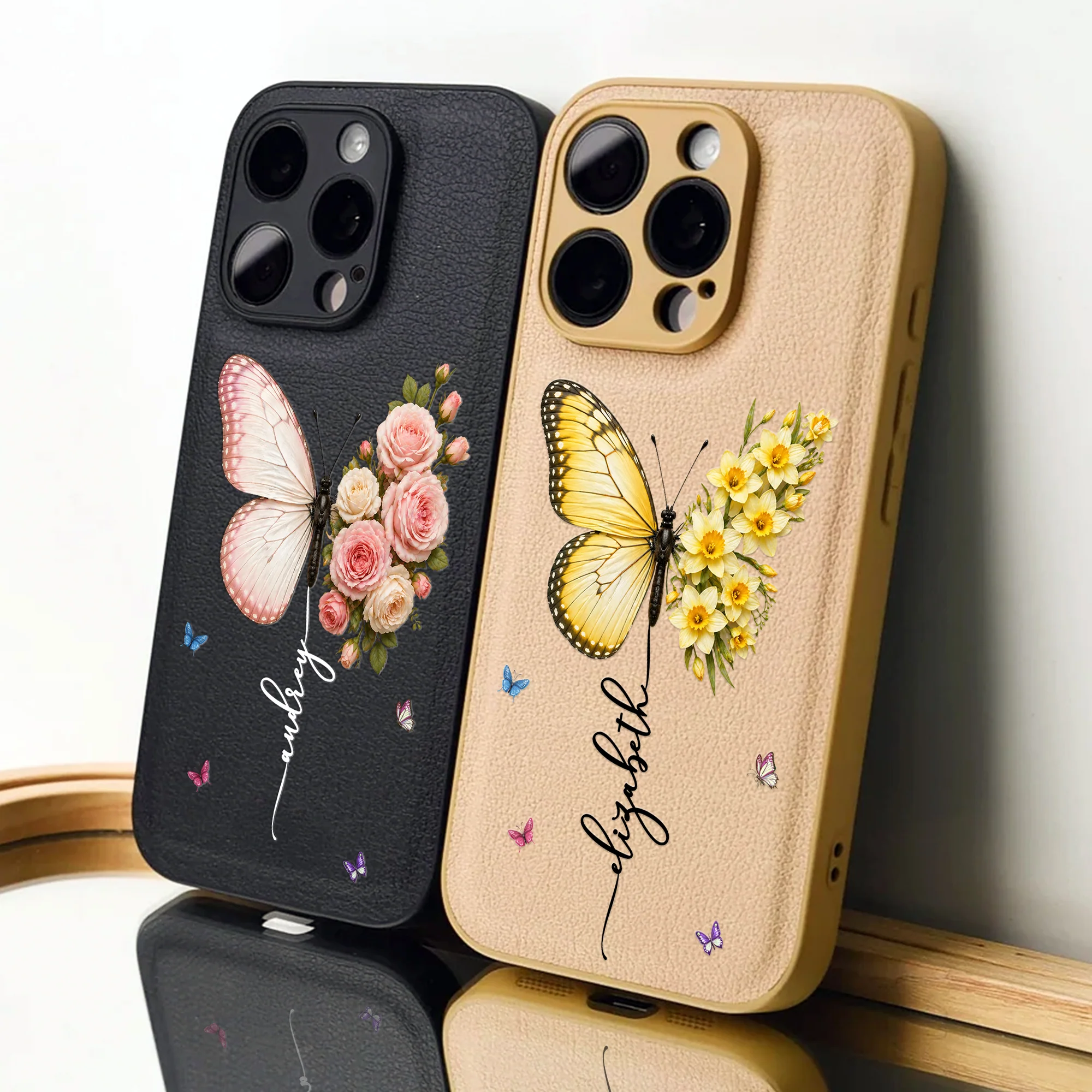Custom Birth Flower & Name Butterfly - Personalized Phone Case - Image 6