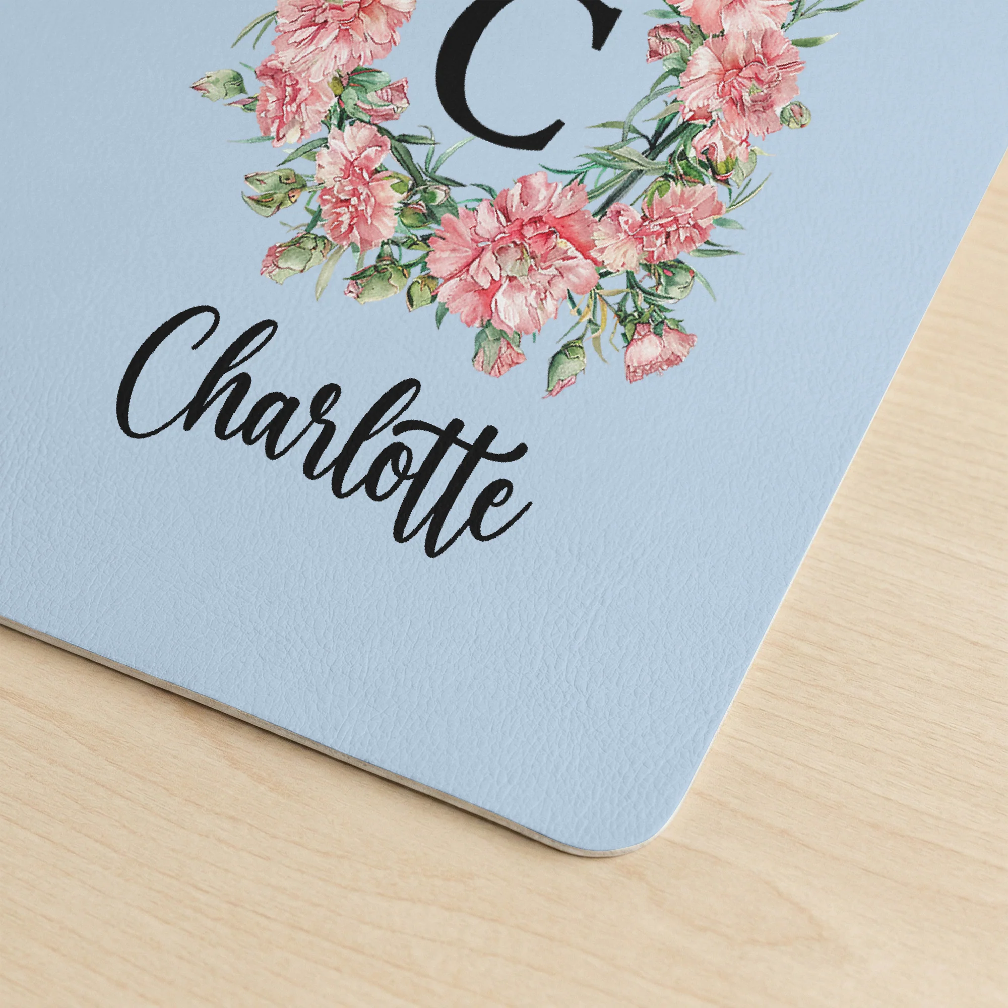 Custom Birth Flower & Name For Her, Coworkers, Friends, Teacher Ver 2 - Personalized Desk Mat - Image 4