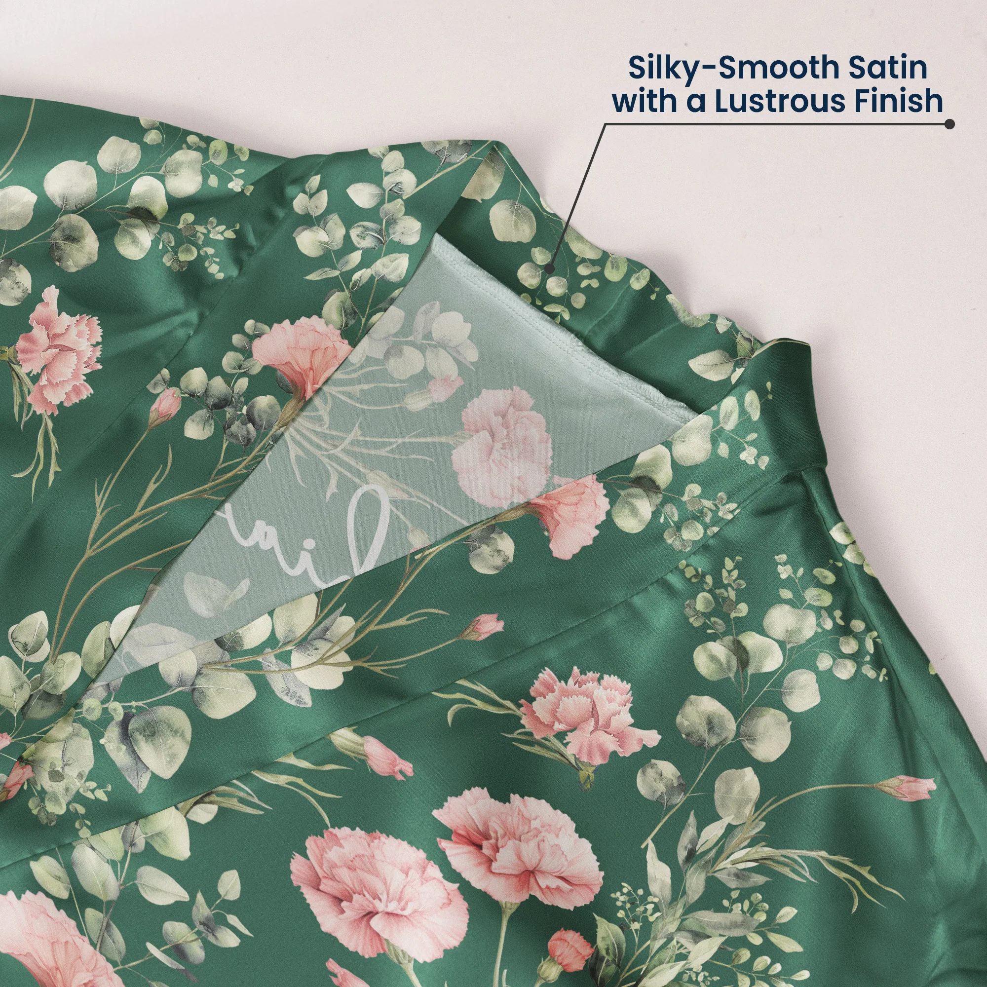 Custom Birth Flower & Names For Her, Bridesmaids, Friends, Sisters, Mom, Daughter - Personalized Robe - Image 6