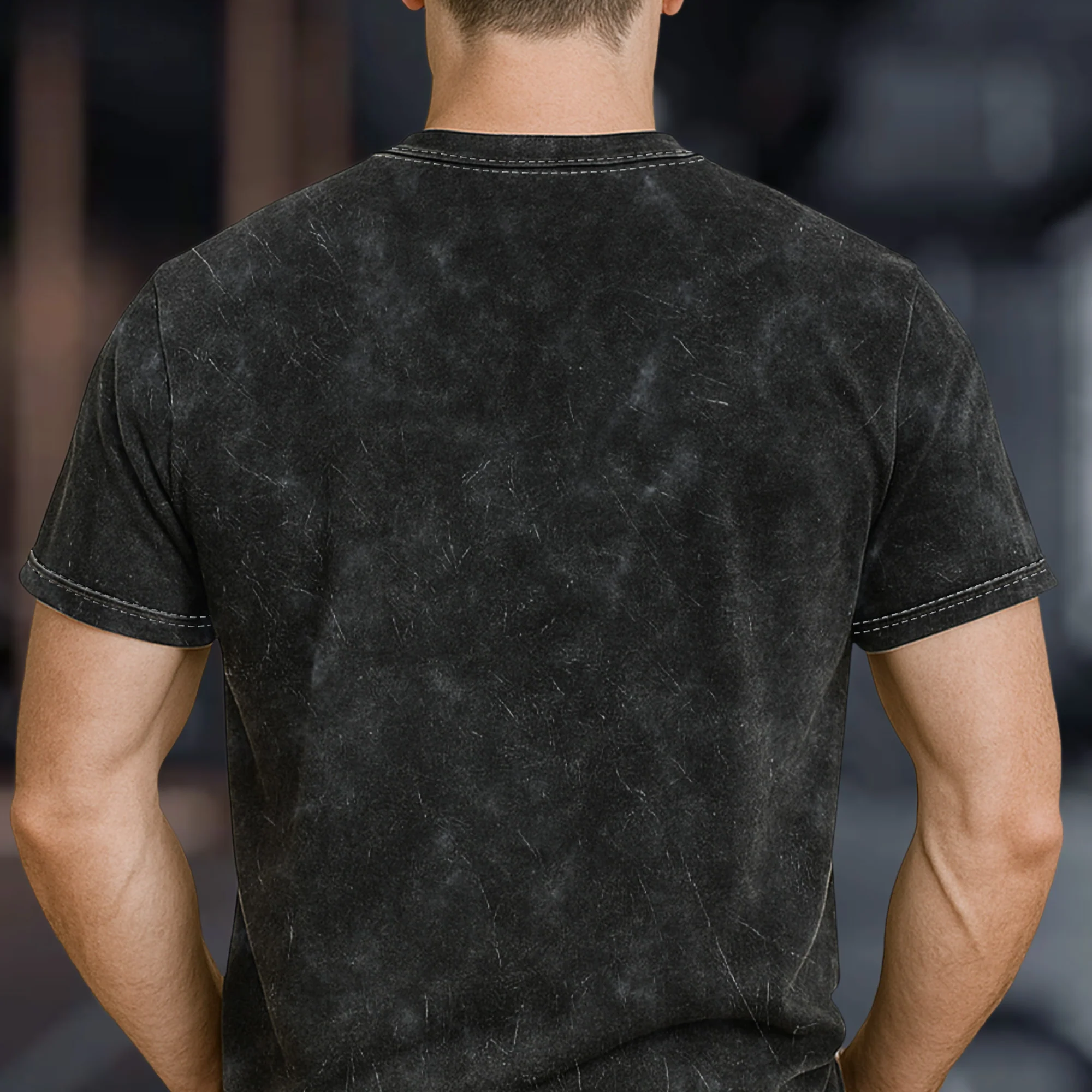 Custom Bootleg Photo For Sport Players - Personalized Photo Acid Wash T‑Shirt - Image 5