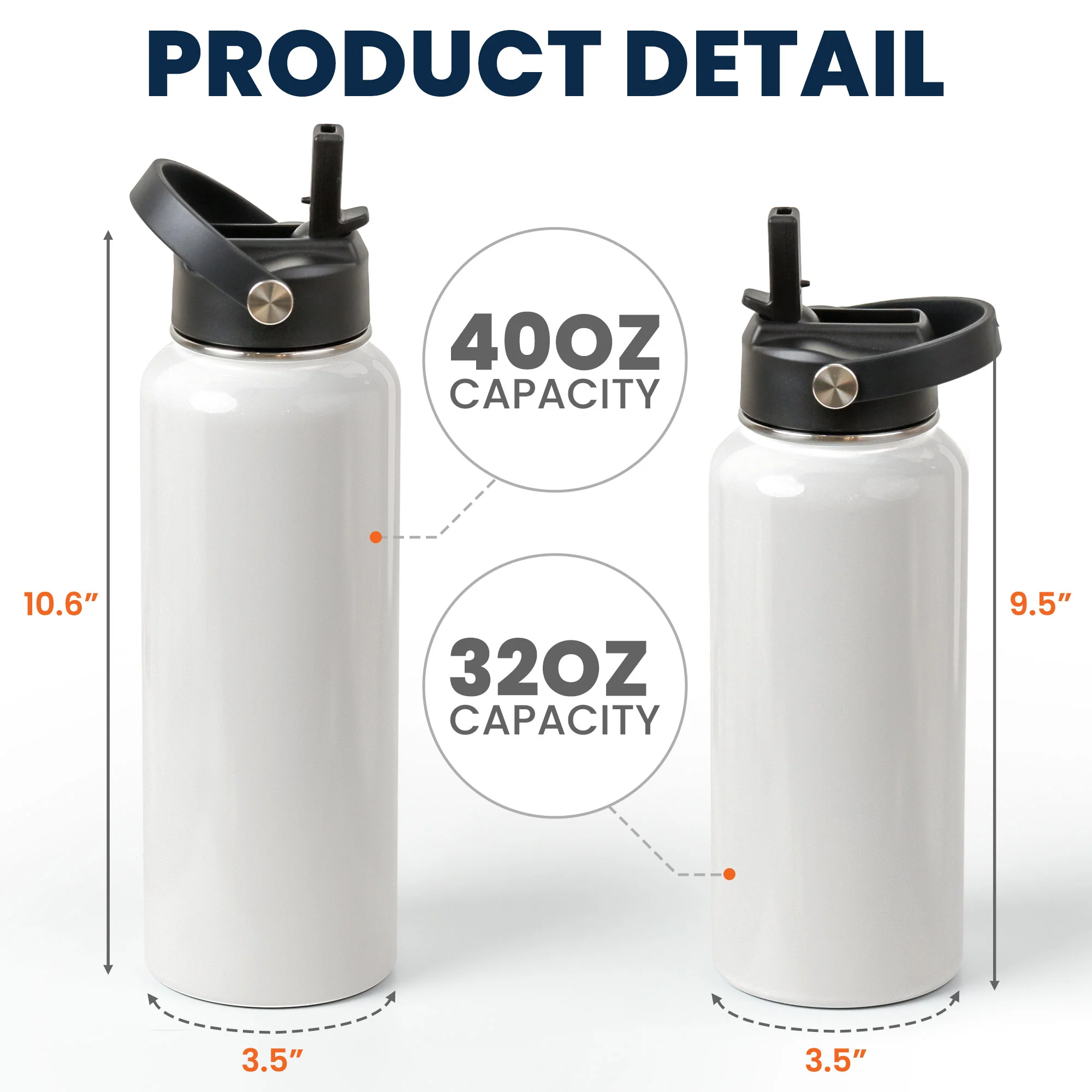 Custom Bottle Congrats Being My Husband - Personalized Stainless Steel Water Bottle - Image 4
