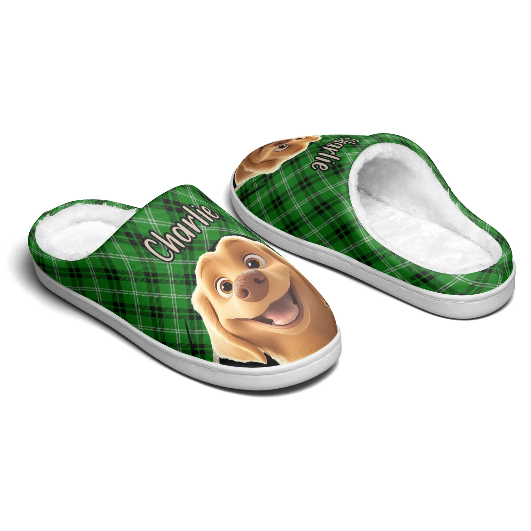Custom Cartoon Dogs Dog Mom Dog Dad - Personalized Slippers - Image 3