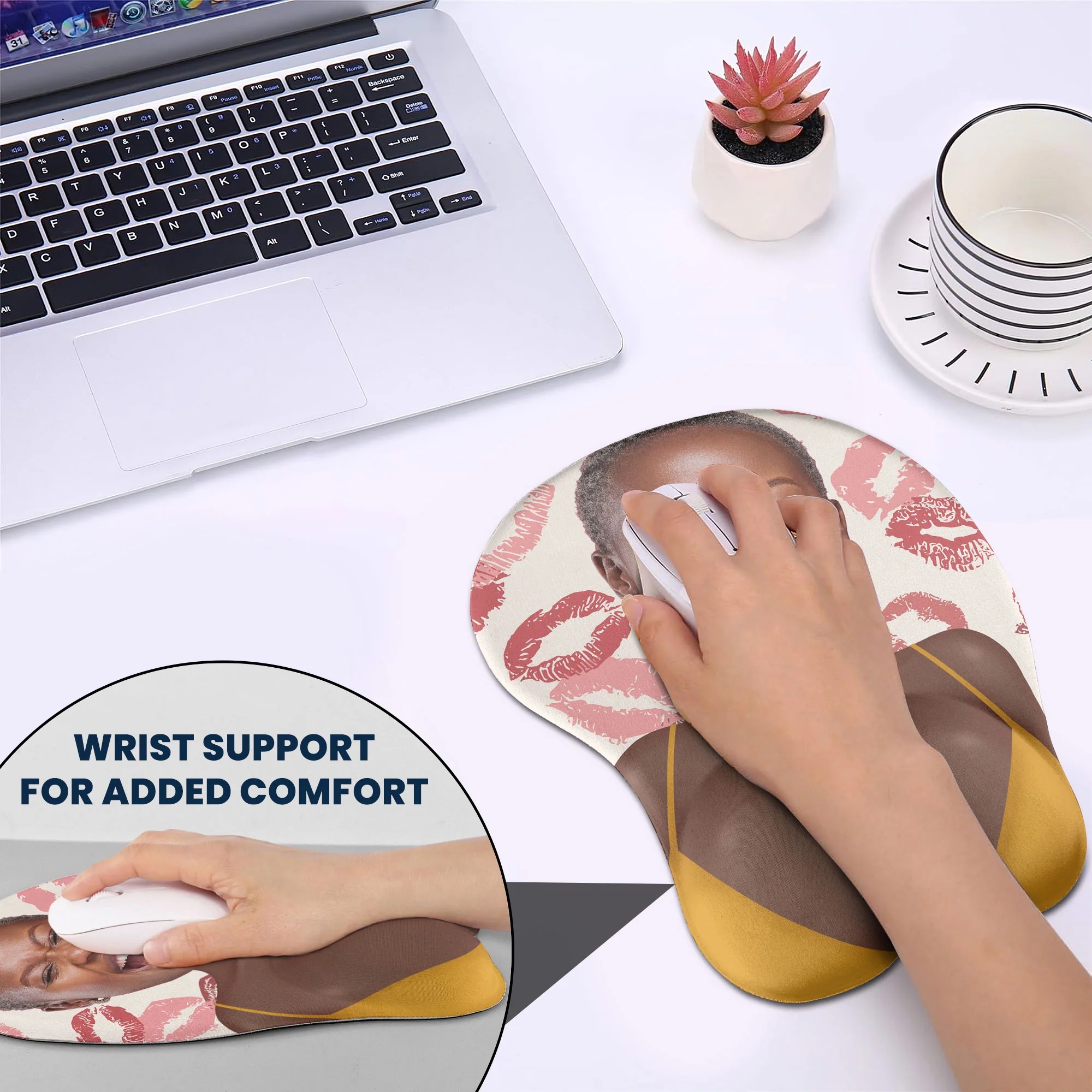 Custom Face Funny & Naughty - For Couple, Coworker Troll - Personalized Photo 3D Mouse Pad - Image 4