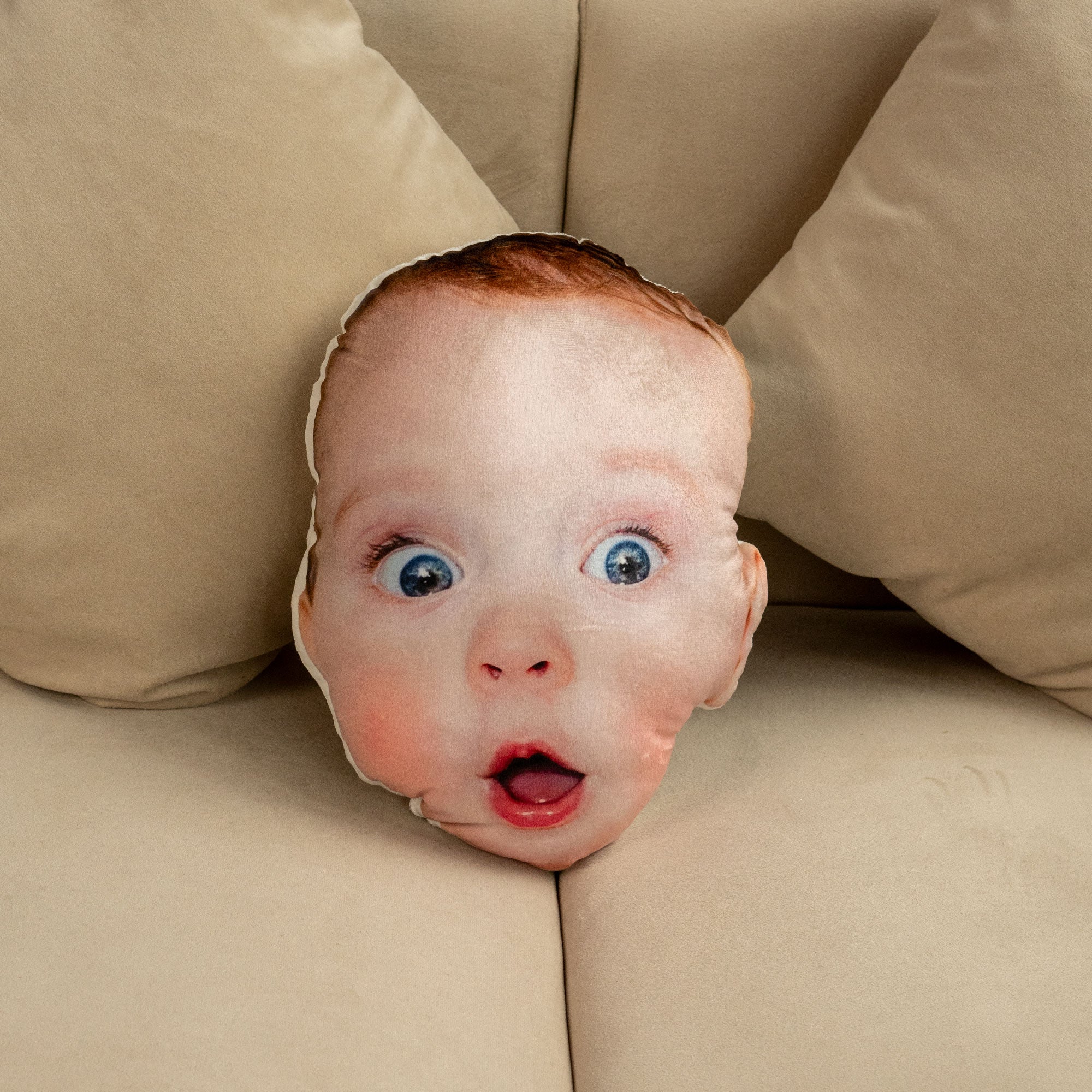 Custom Face Funny Silly Big Head - Personalized Photo Custom Shaped Pillow - Image 5