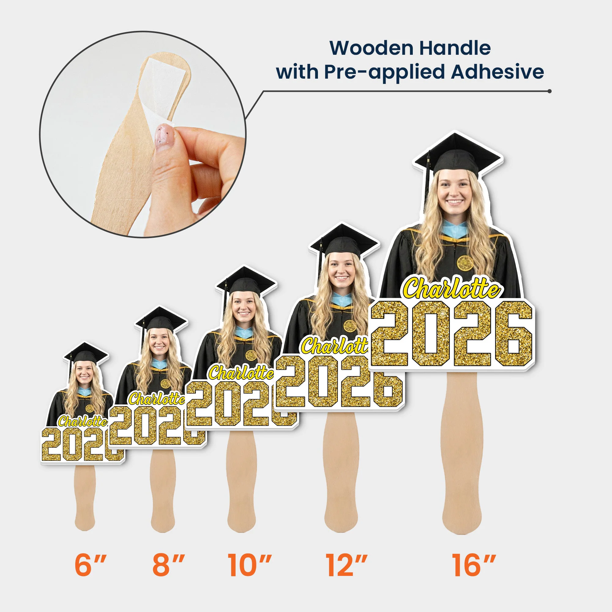 Custom Face Graduation - Personalized Graduation Fan - Image 5