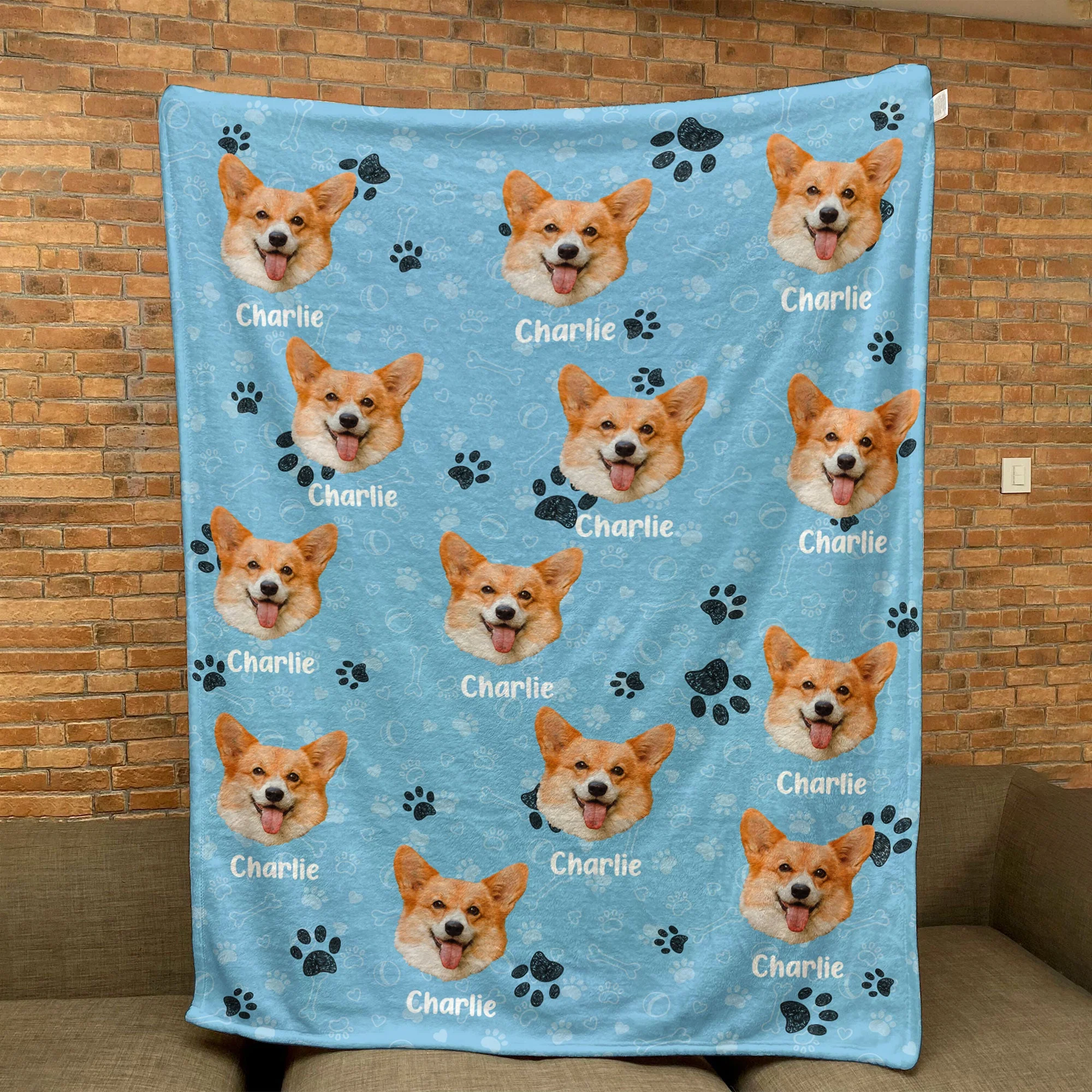 Custom Face Pet - Personalized Photo Blanket - Image 2