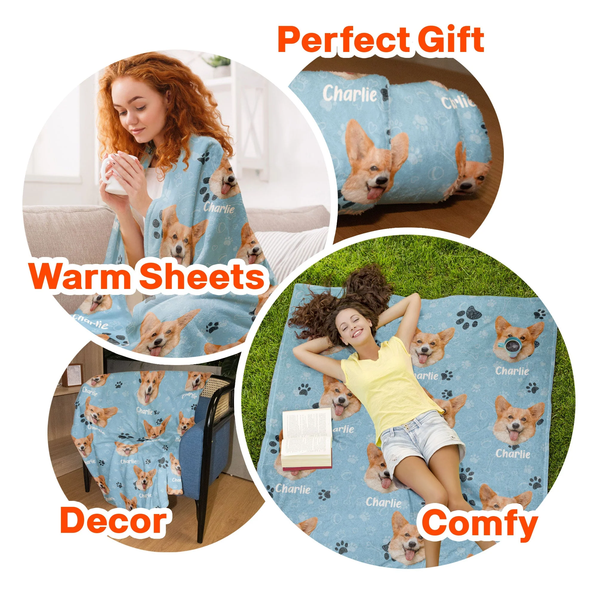Custom Face Pet - Personalized Photo Blanket - Image 6