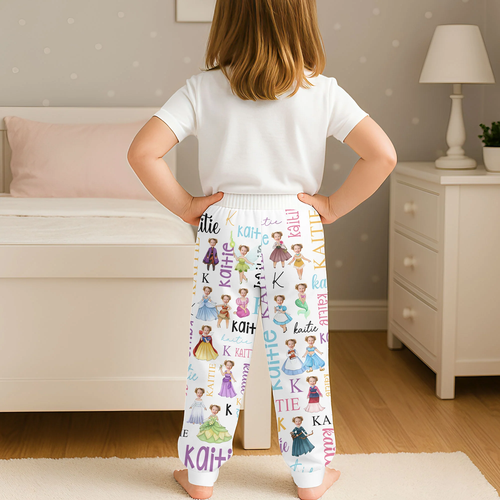 Custom Face Princess Baby - Personalized Photo Sweatpants - Image 5