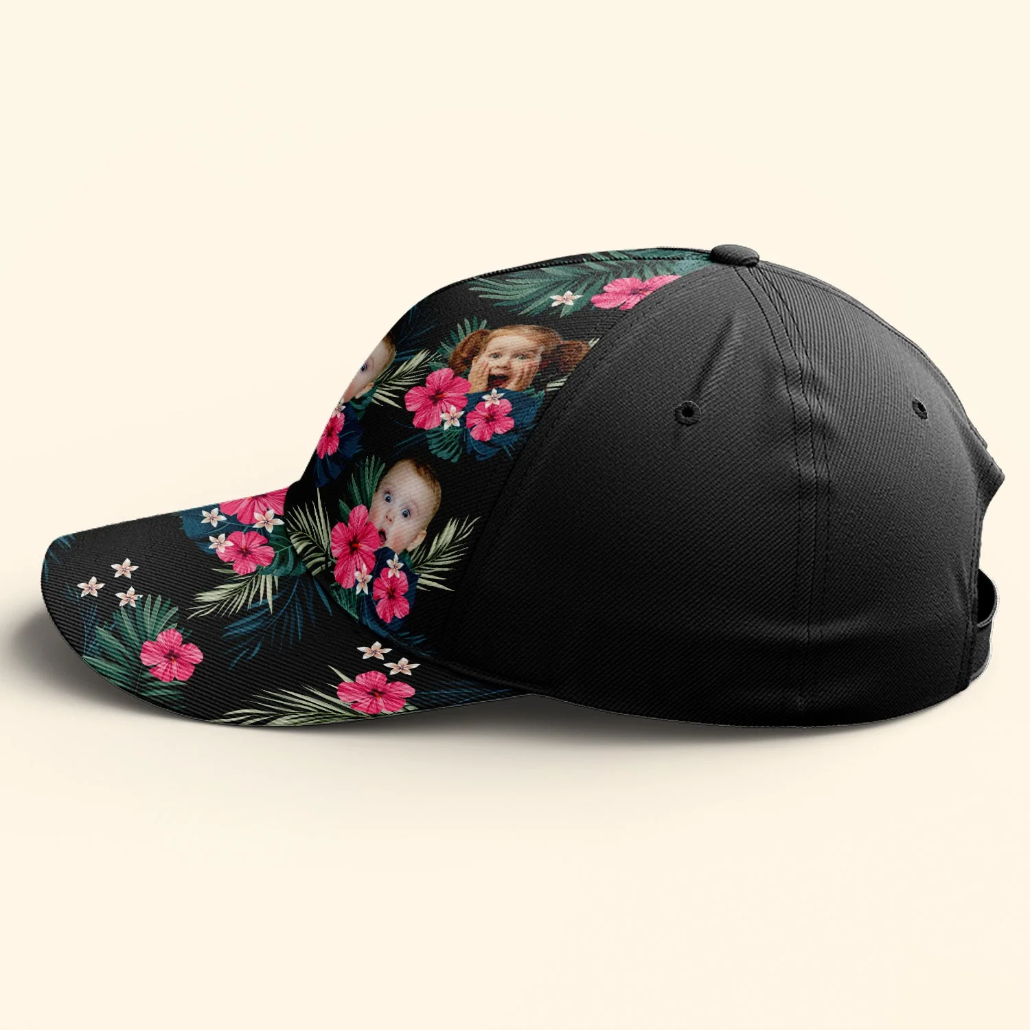 Custom Face Summer Tropical - Personalized Photo Classic Cap - Image 5