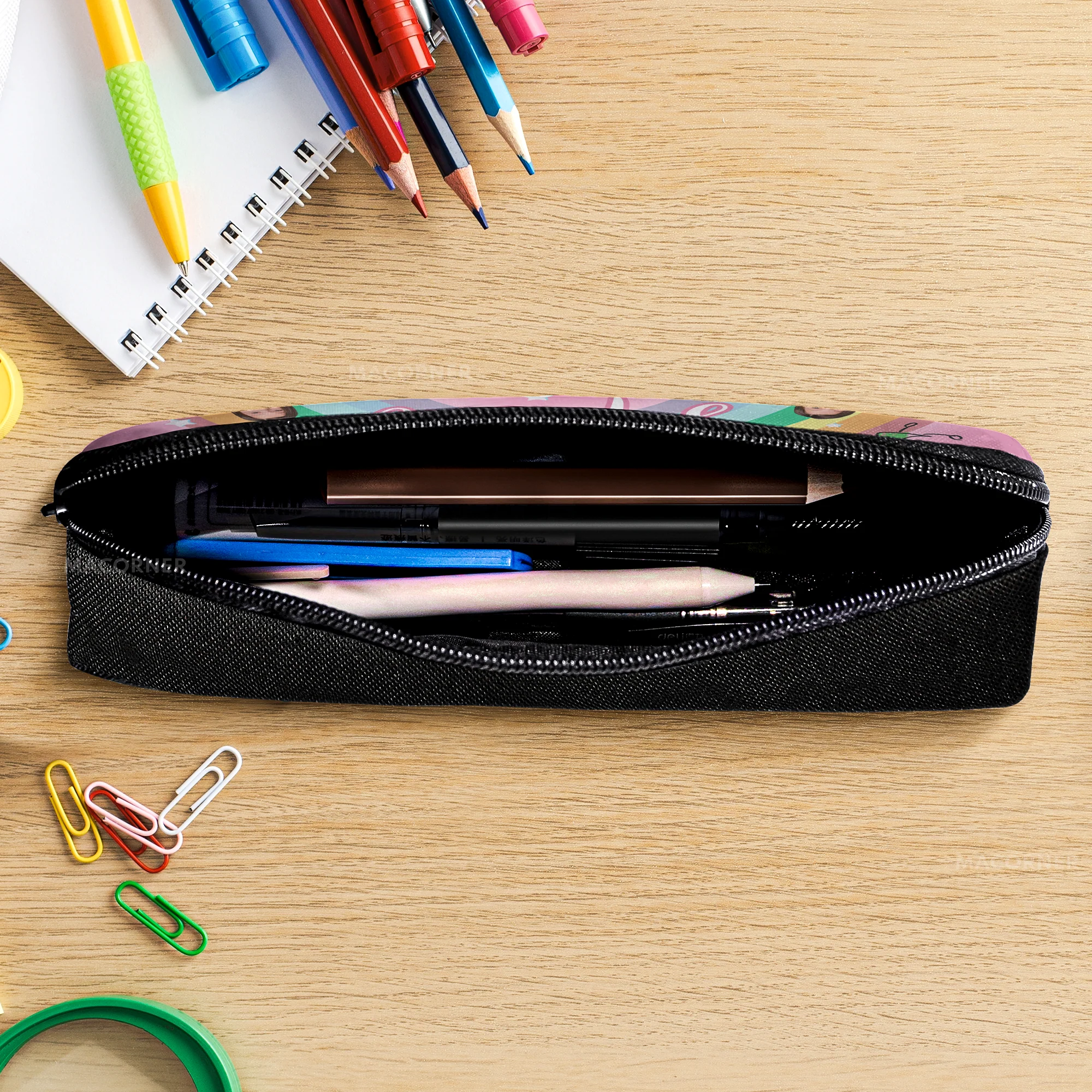 Custom Face With Kids' Pencil Case - Personalized Photo Pencil Case - Image 7