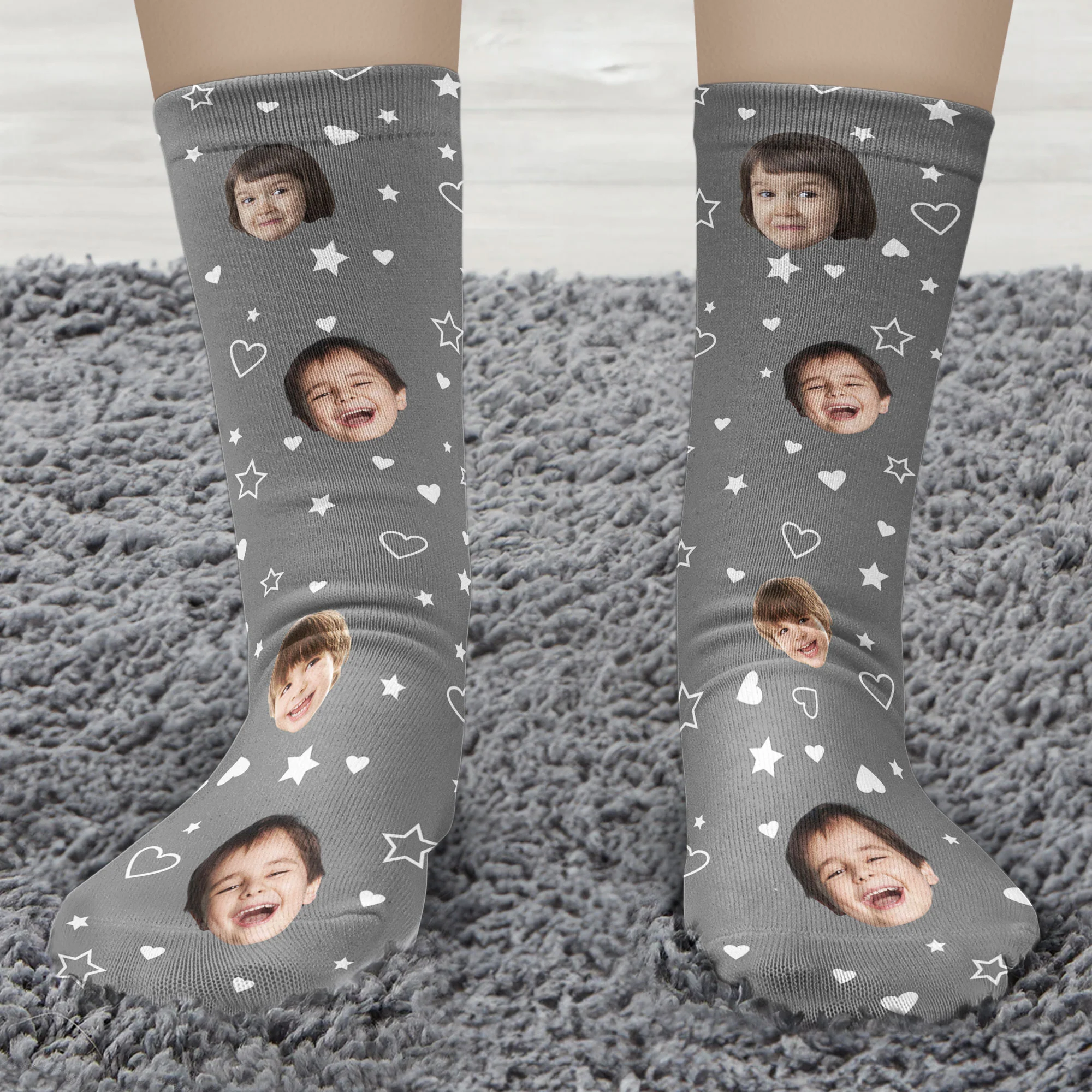 Custom Faces I'm Just Resting My Eyes Fathers Day Gifts - Personalized Photo Crew Socks - Image 5